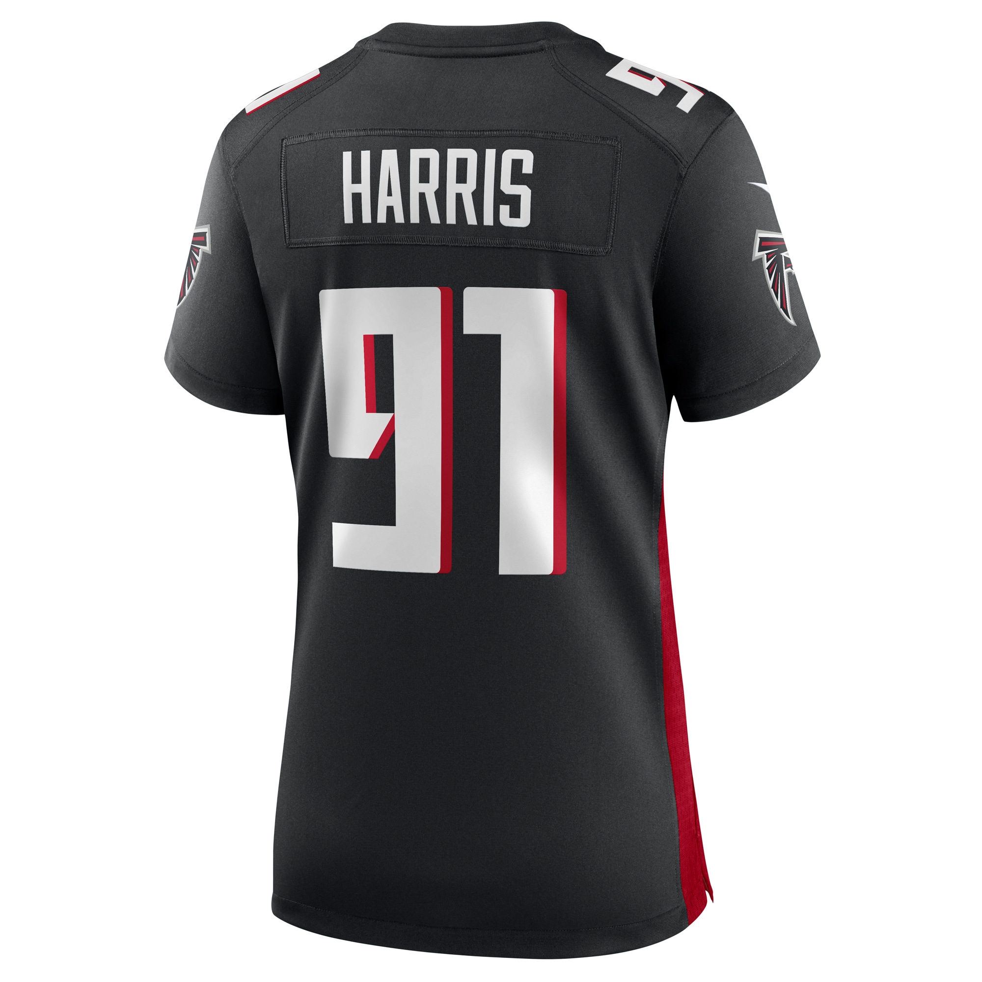 Atlanta Falcons Demone Harris Black Game NFL Jersey Women's