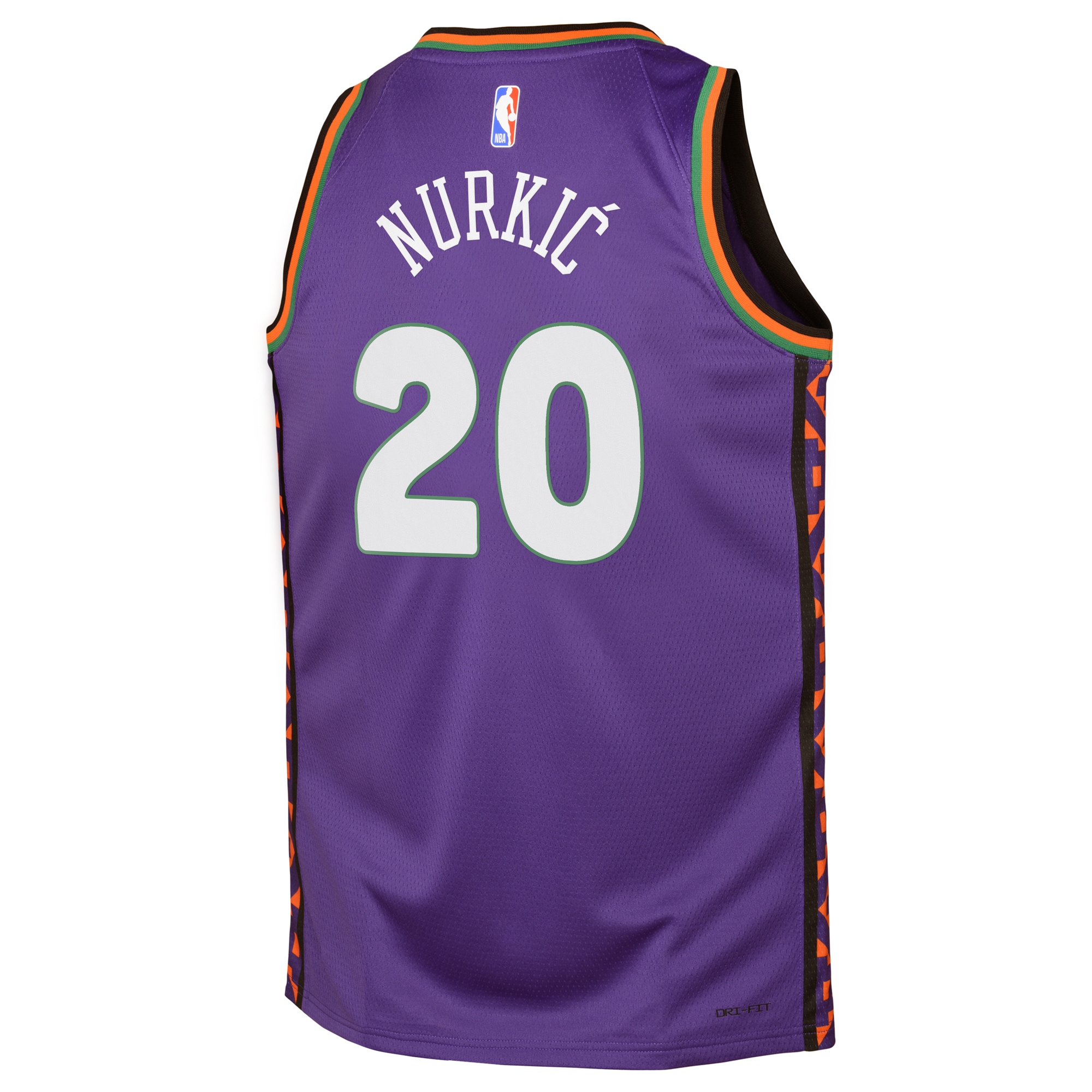 Phoenix Suns City Edition Swingman 2024 Purple Jusuf NurkicYouth NBA Jersey Youth
