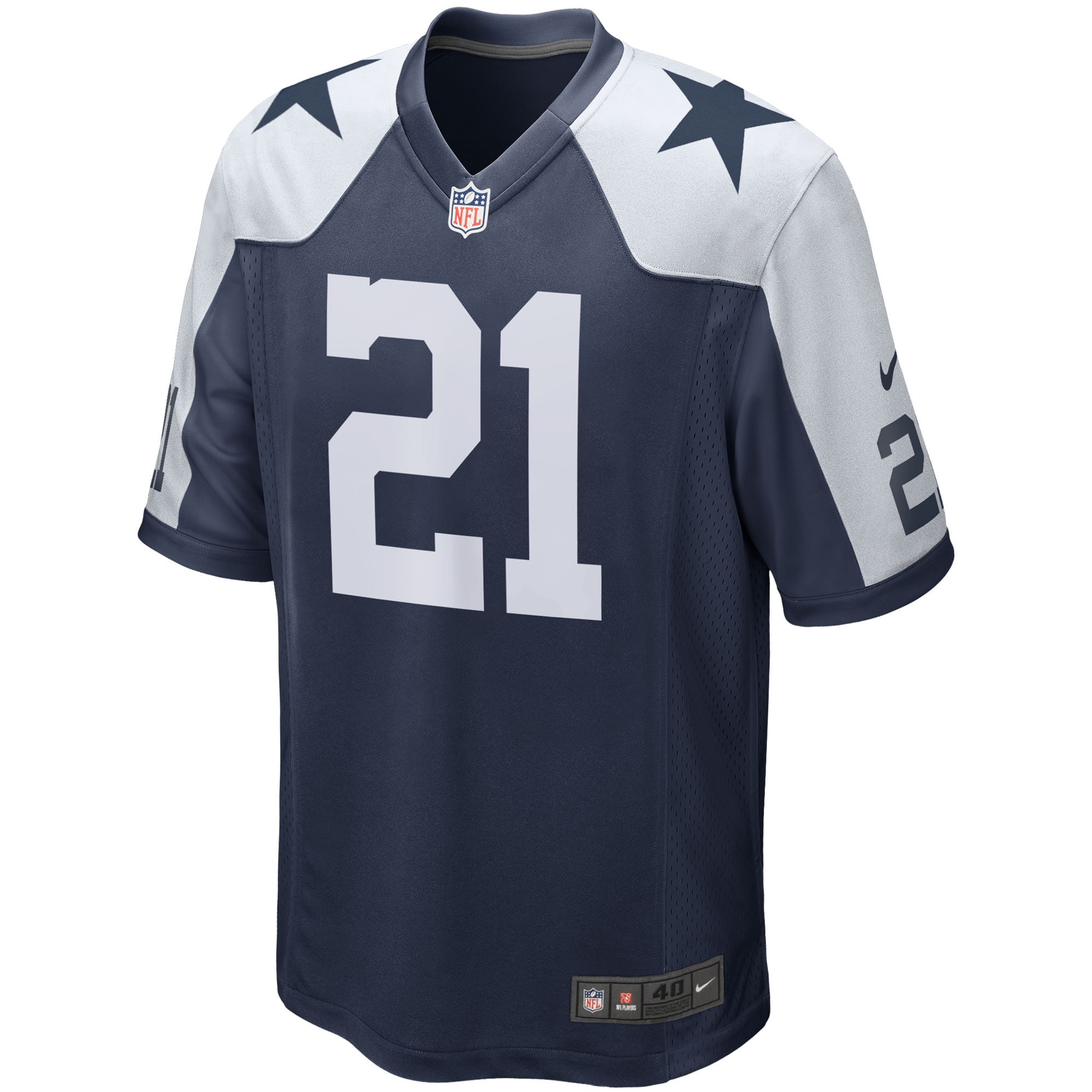 Dallas Cowboys Ezekiel Elliott Navy Alternate Game Team NFL Jersey Men's