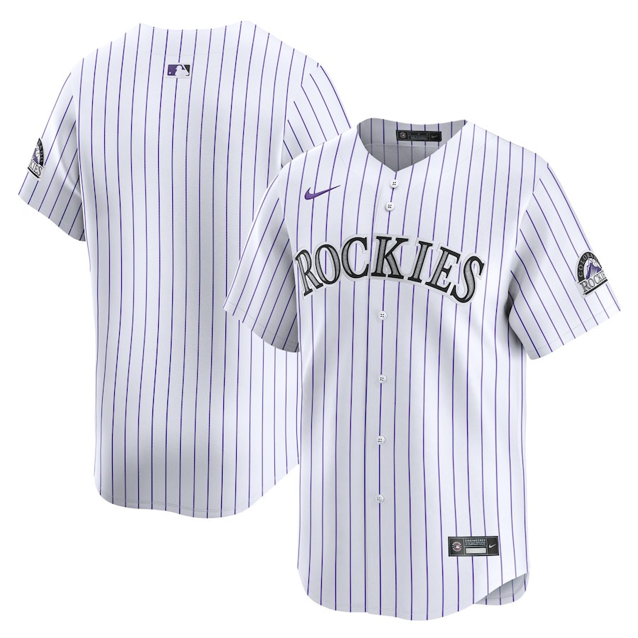 Colorado Rockies Home Limited White MLB Jersey Youth