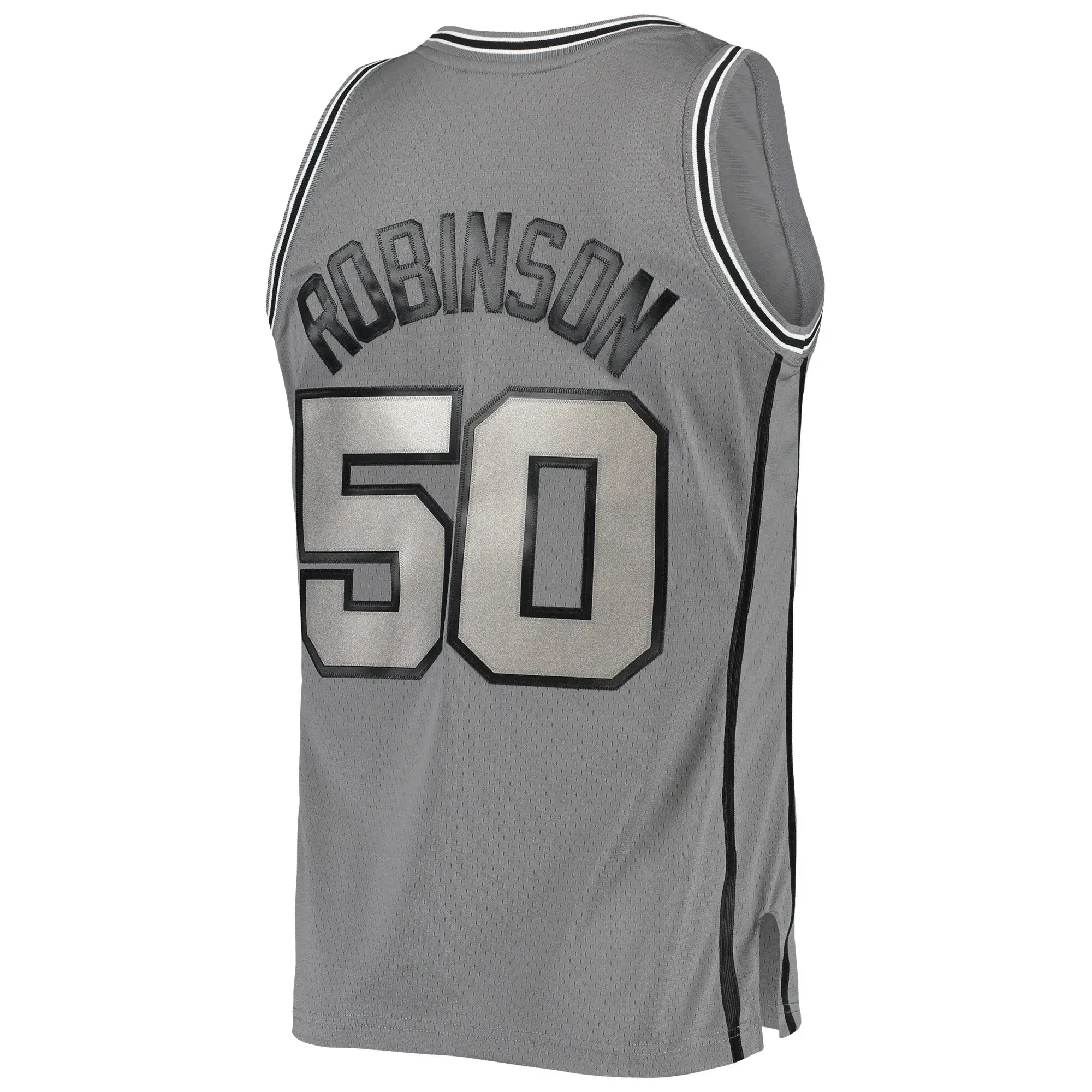 David Robinson San Antonio Spurs Mitchell Ness Hardwood Classics Retired Player 1998/99 Metal Works Swingman ??Charcoal NBA Jersey Men's