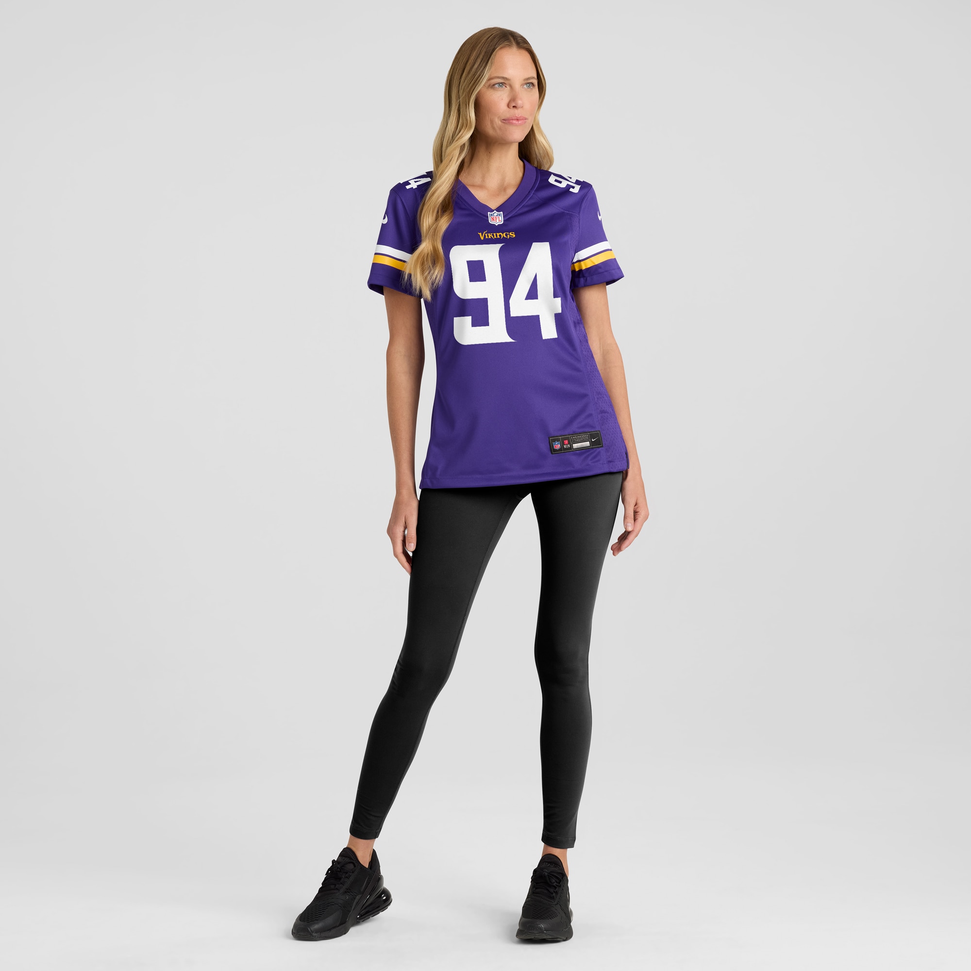 Minnesota Vikings Dean Lowry Purple Game Player NFL Jersey Women's