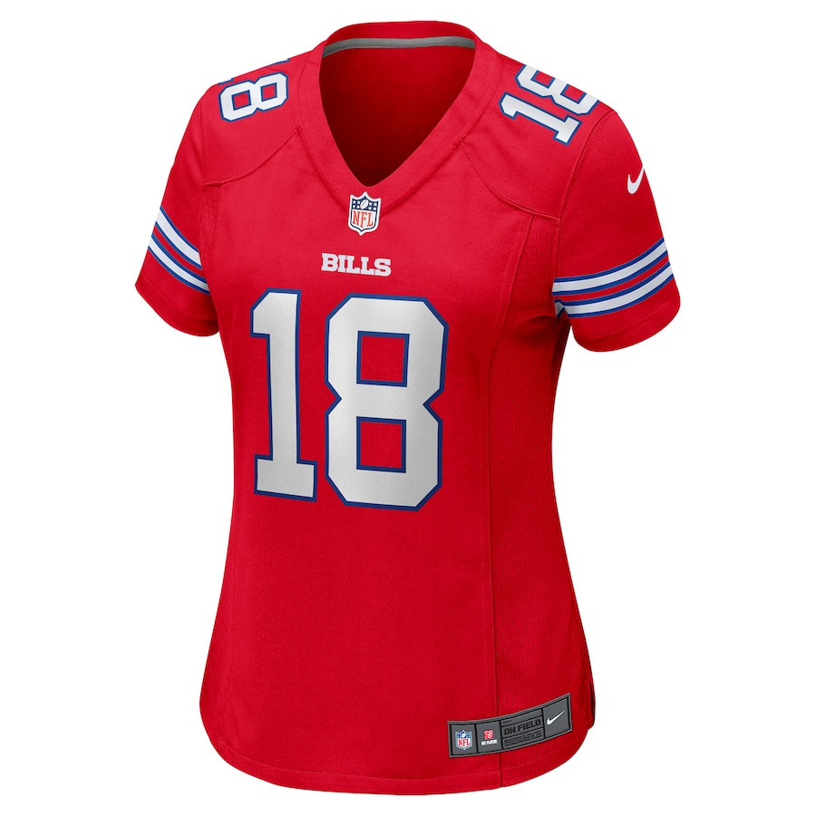 Amari Cooper 18 Buffalo Bills 2nd Alternate Game Red NFL Jersey Women's