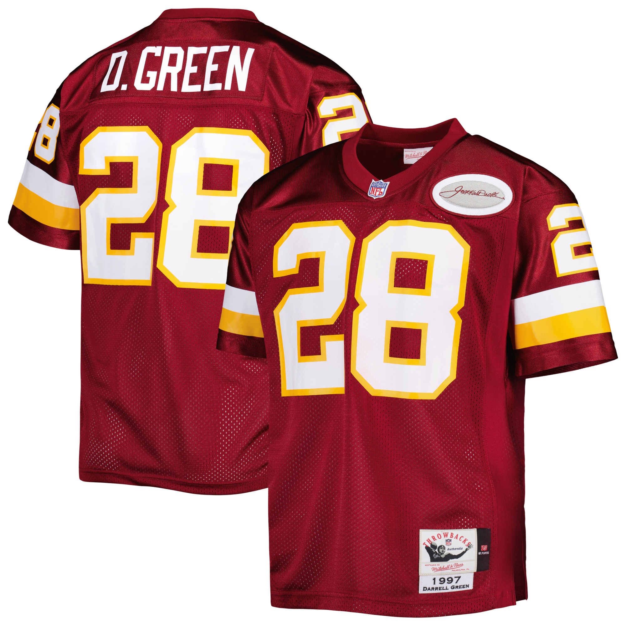 Washington Commanders Team 1997 Darrell Green Mitchell Ness Burgundy Throwback Retired Player NFL Jersey Men's