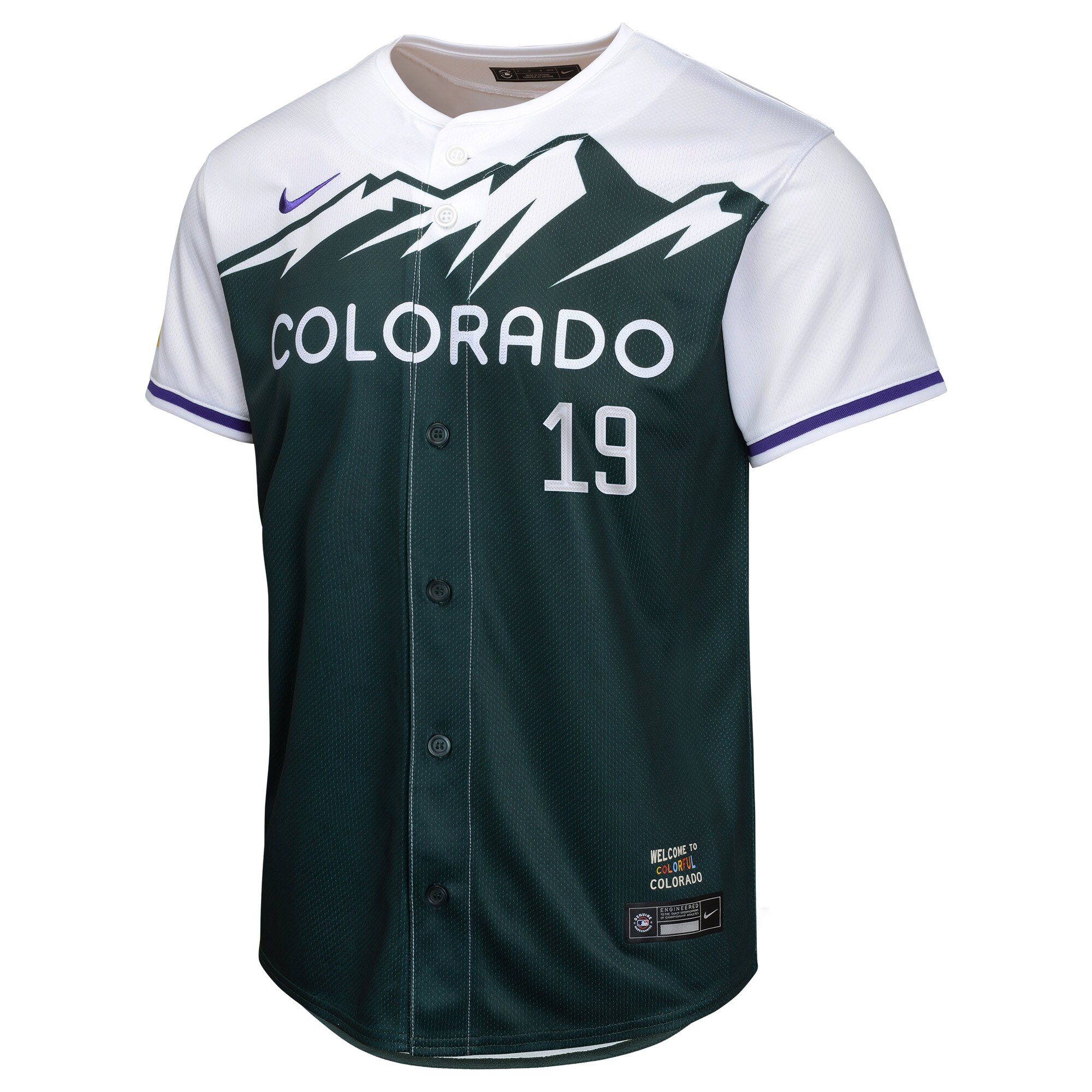 Colorado Rockies Charlie Blackmon Green City Connect Limited Player MLB Jersey Youth