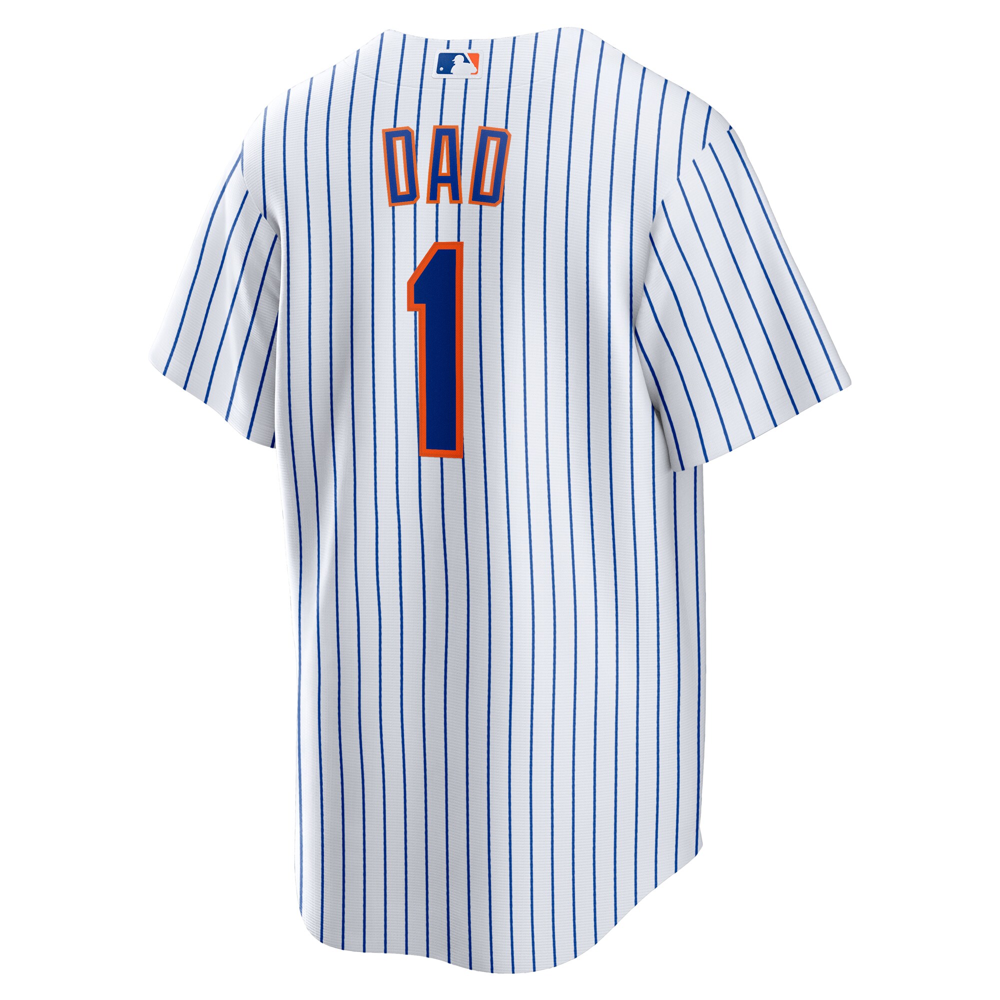 New York Mets White #1 Dad Home MLB Jersey Men's