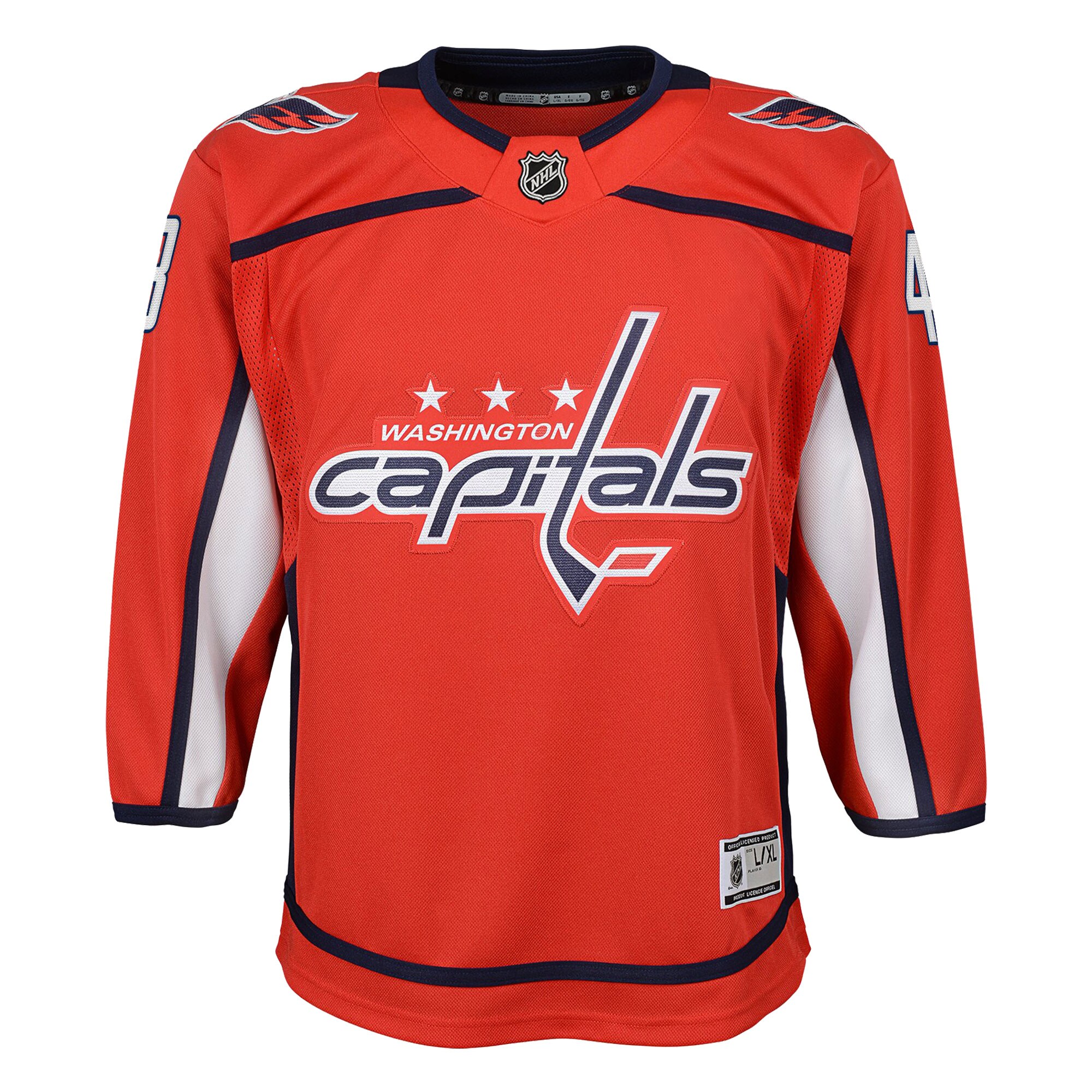 Washington Capitals Tom Wilson Red 2022/23 Premier Player NHL Jersey Youth