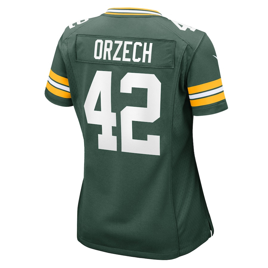 Matt Orzech 42 Green Bay Packers Game Green NFL Jersey Women's