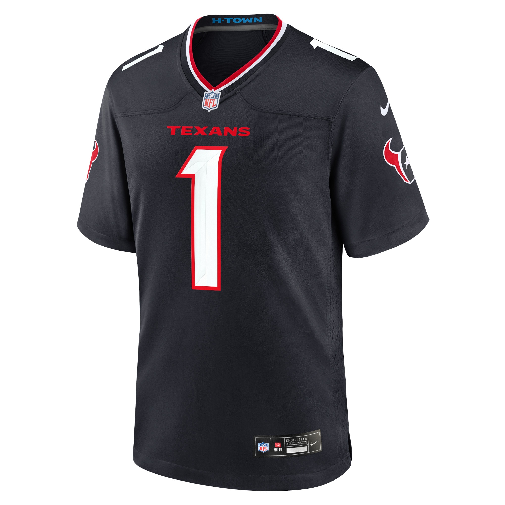 Houston Texans Stefon Diggs Navy Game NFL Jersey Men's