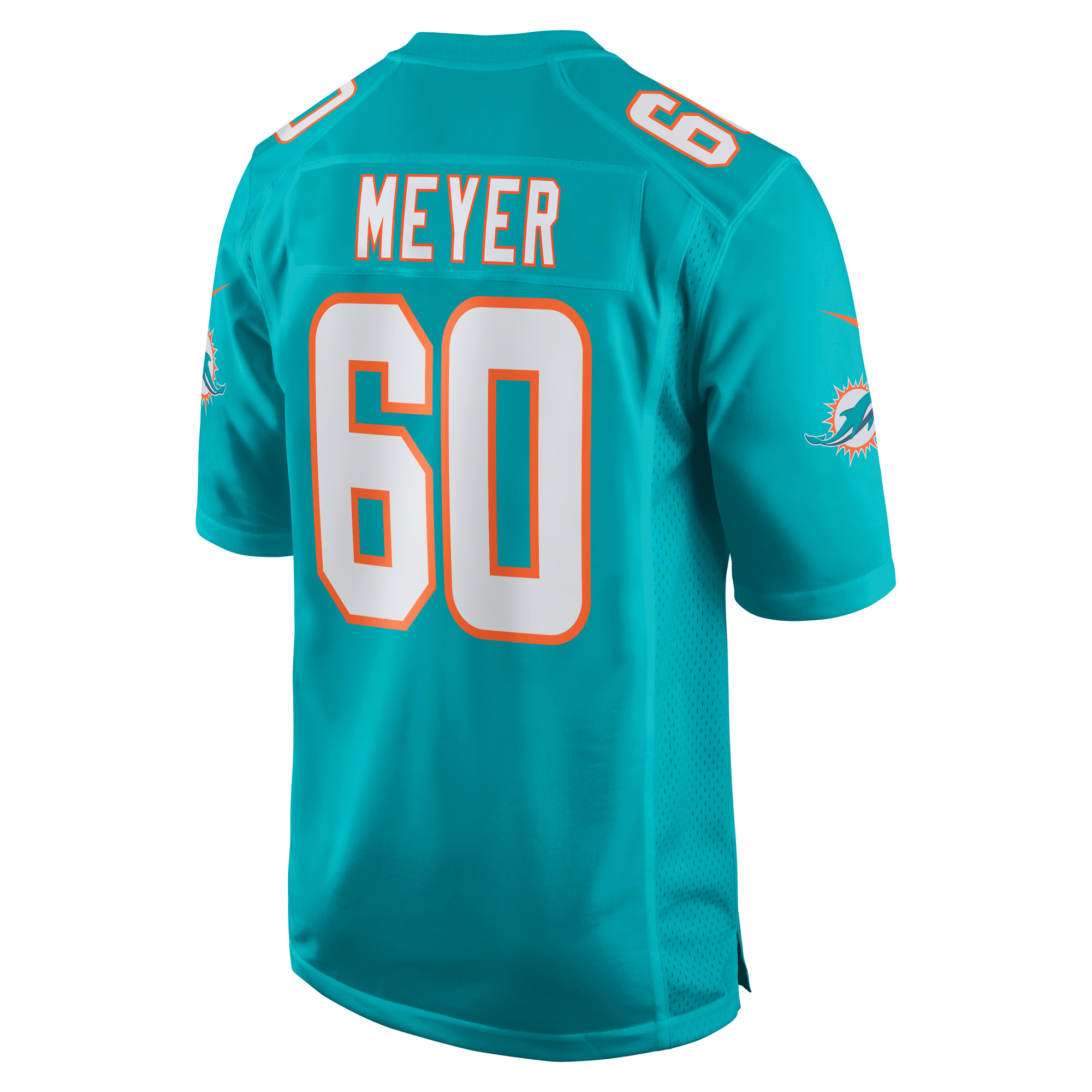 Miami Dolphins Andrew Meyer Aqua Game NFL Jersey Men's