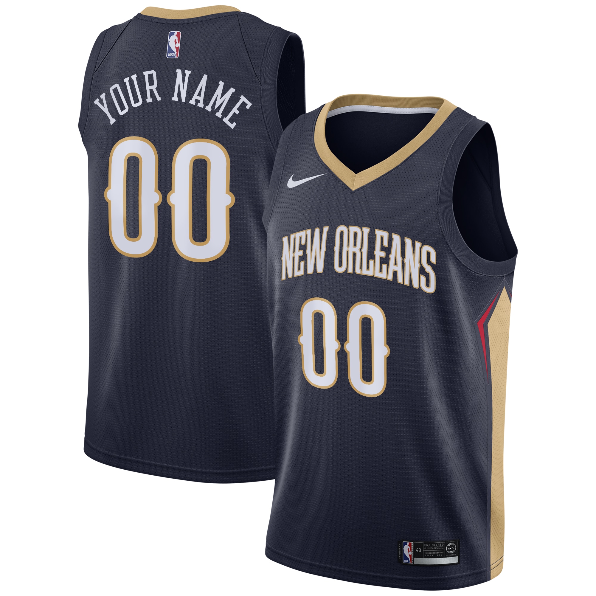 New Orleans Pelicans Icon Swingman Custom NBA Jersey Youth