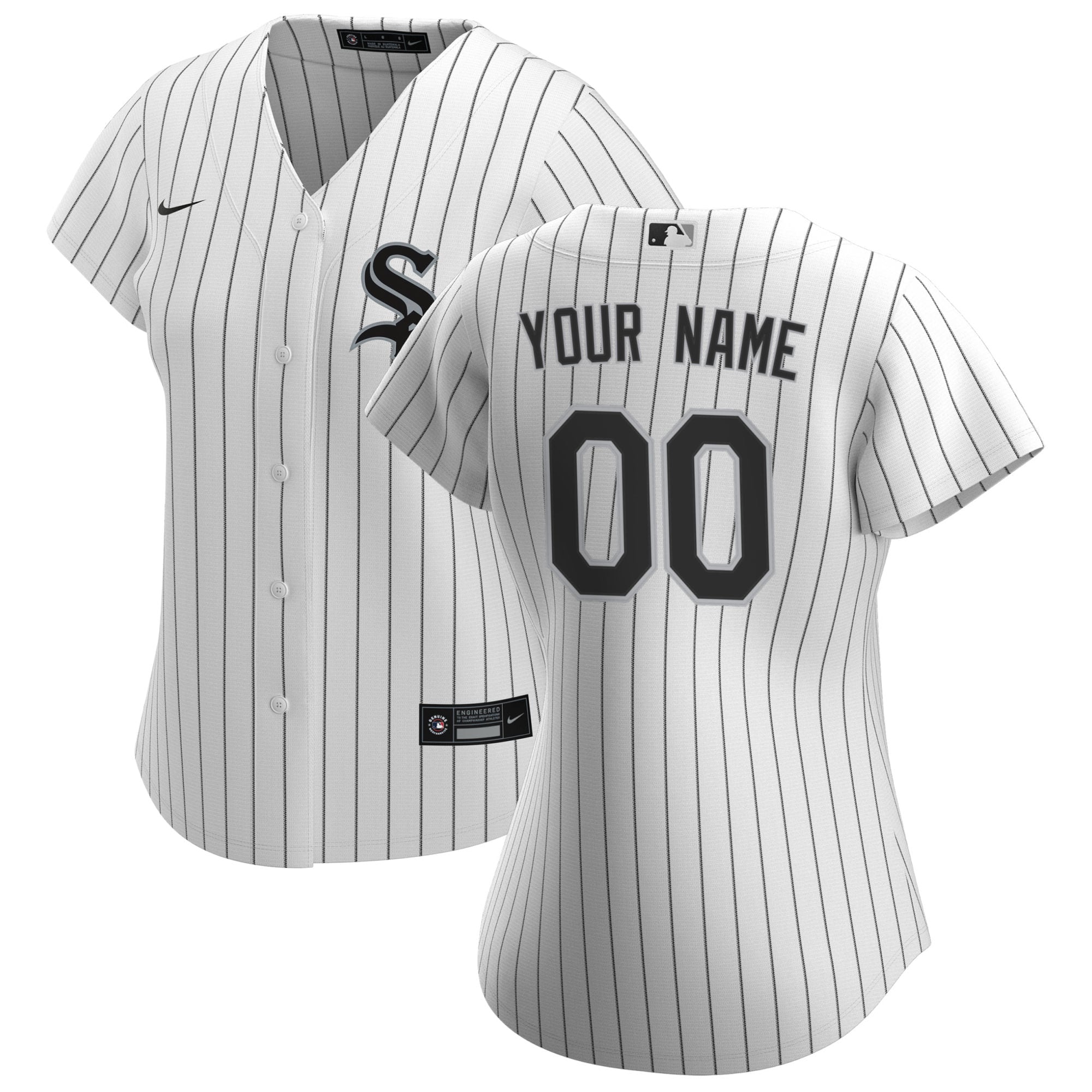 Chicago White Sox White Home Custom MLB Jersey Women's
