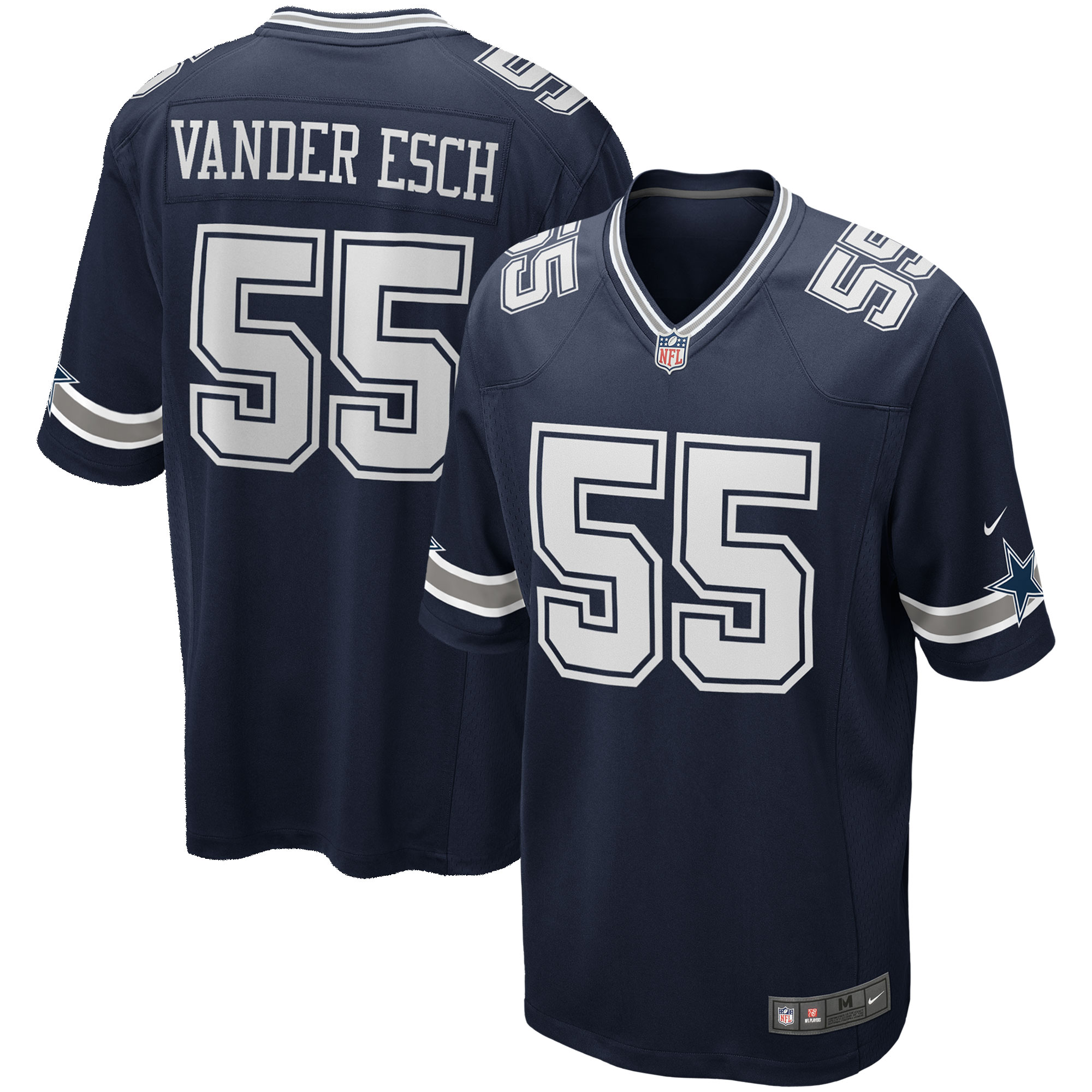Dallas Cowboys Leighton Vander Esch Navy Team Game NFL Jersey Men's
