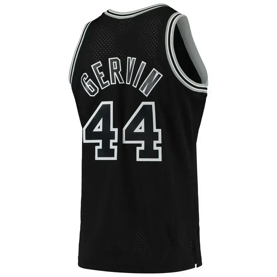 George Gervin San Antonio Spurs Mitchell Ness 1977-78 Hardwood Classics Swingman Player Black NBA Jersey Men's