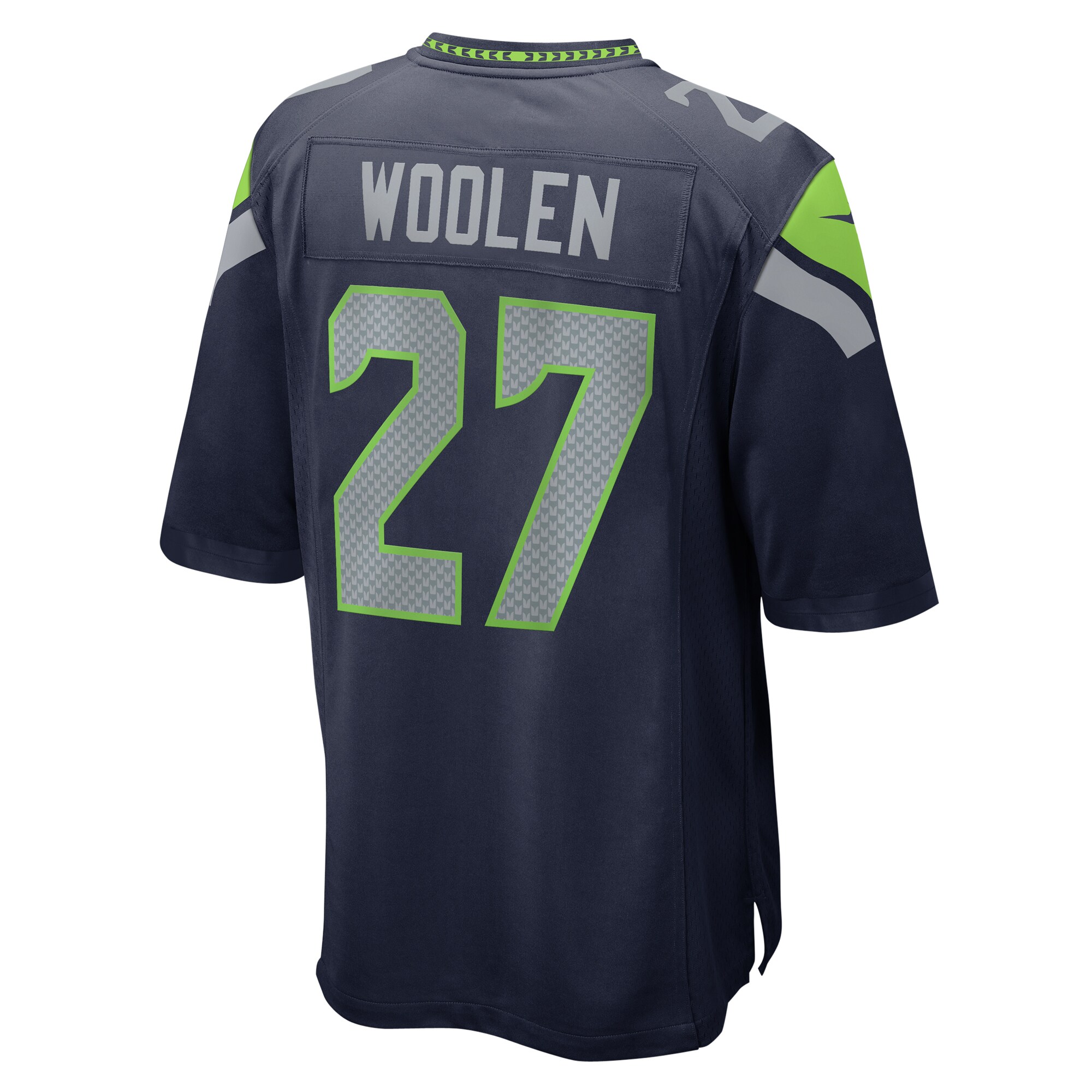 Seattle Seahawks Riq Woolen College Navy Game NFL Jersey Men's