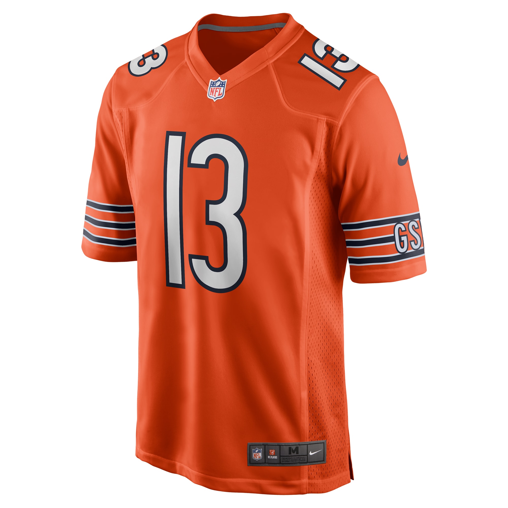Chicago Bears Keenan Allen Orange Alternate Game NFL Jersey Men's