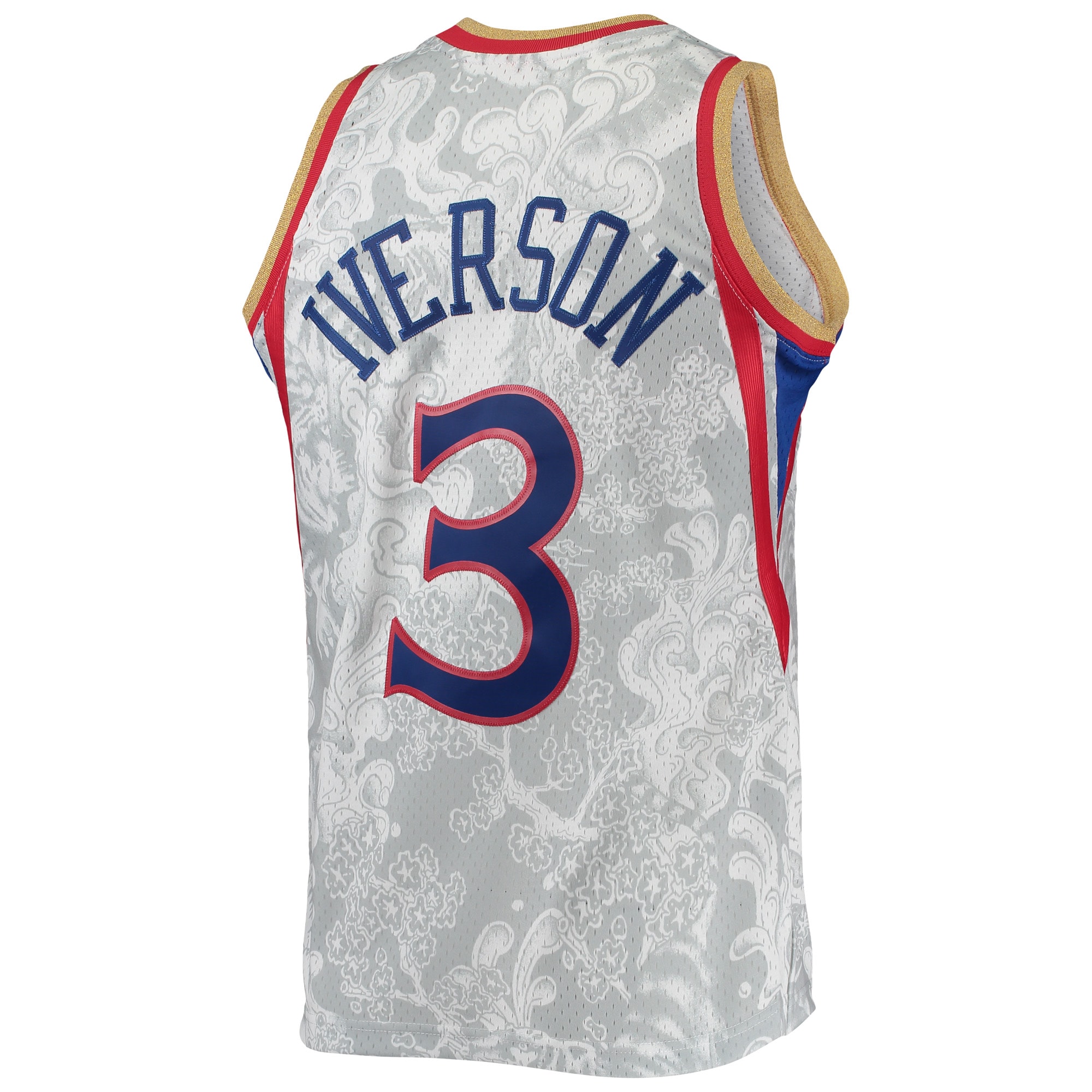Mitchell Ness Allen Iverso White Philadelphia 76ers Hardwood Classics 1996/97 Lunar New Year Swingman NBA Jersey Men's