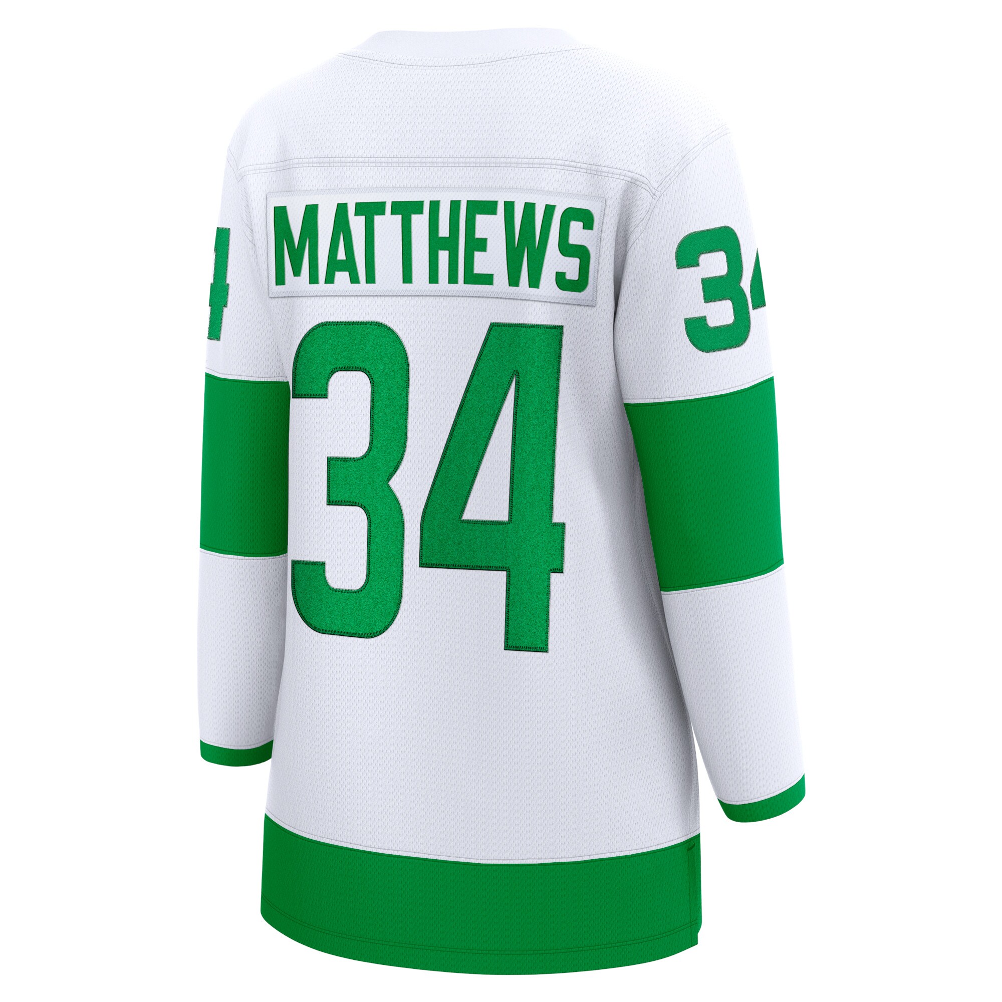 Toronto Maple Leafs Auston Matthews White St. Patricks Alternate Premier Breakaway Player NHL Jersey Women's