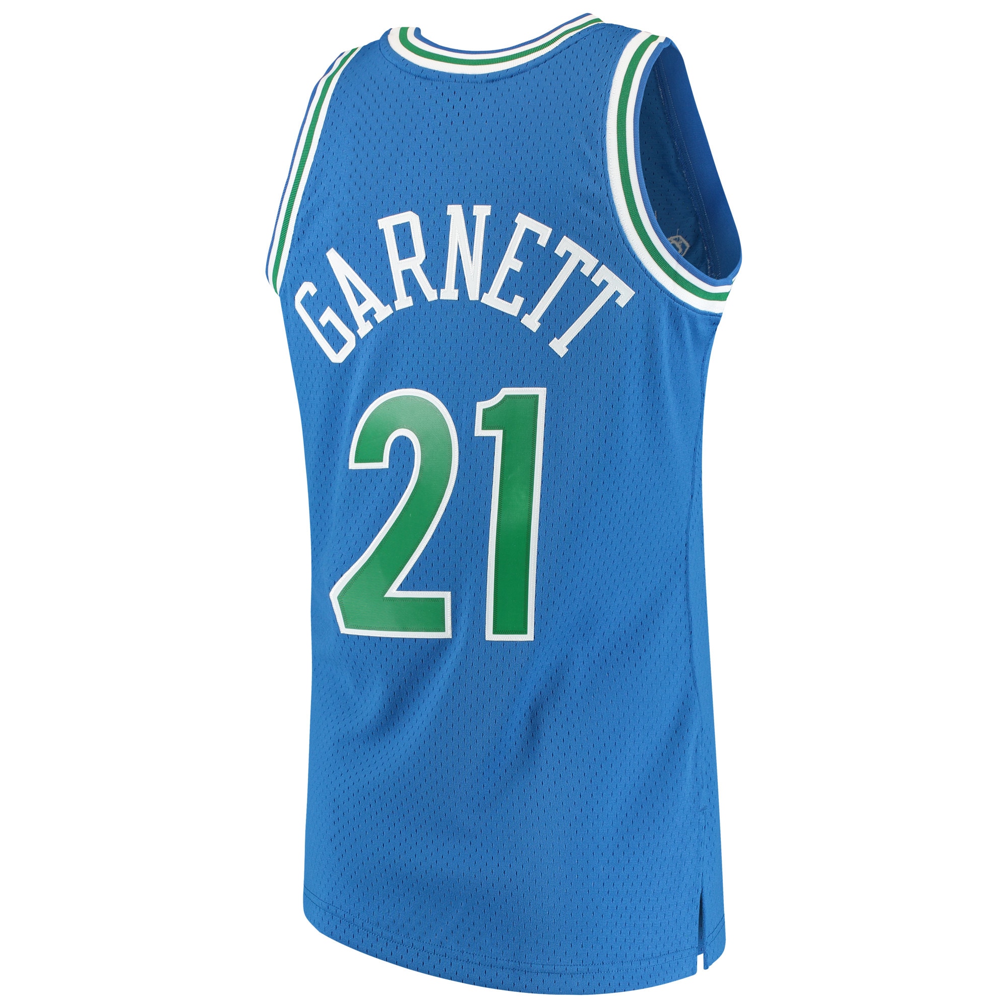 Mitchell Ness Kevin Garnett Blue Minnesota Timberwolves 1995-96 Hardwood Classics Swingman NBA Jersey Men's