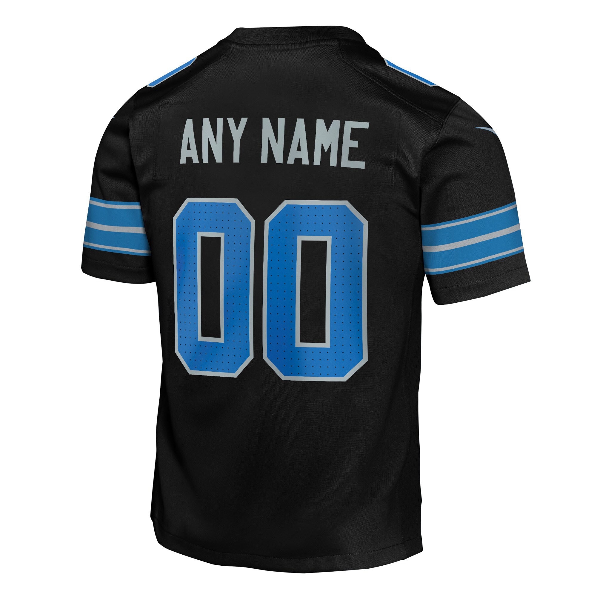 Detroit Lions Black Alternate Custom Game NFL Jersey Youth