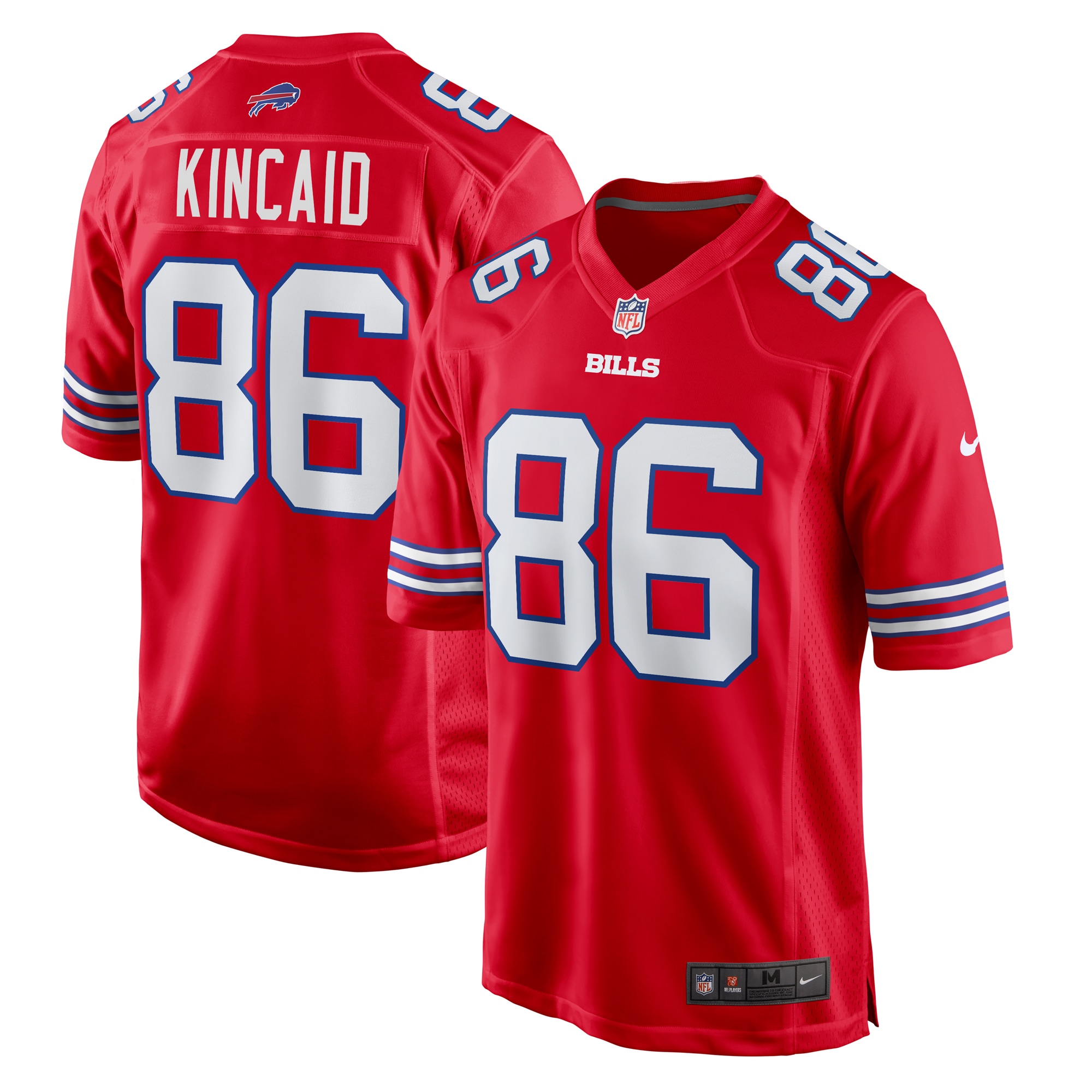 Buffalo Bills Dalton Kincaid Red Alternate Game NFL Jersey Men's