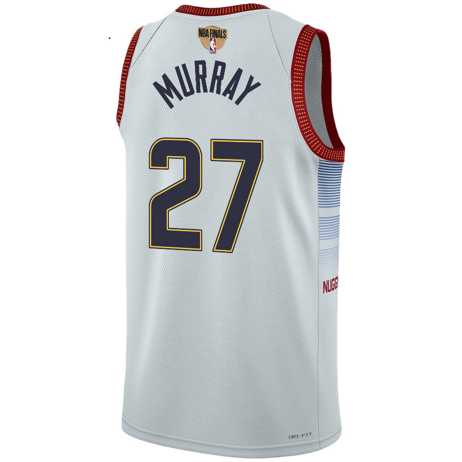 Jamal Murray 27 Denver Nuggets Final Champions 2023 Swingma White NBA Jersey Youth