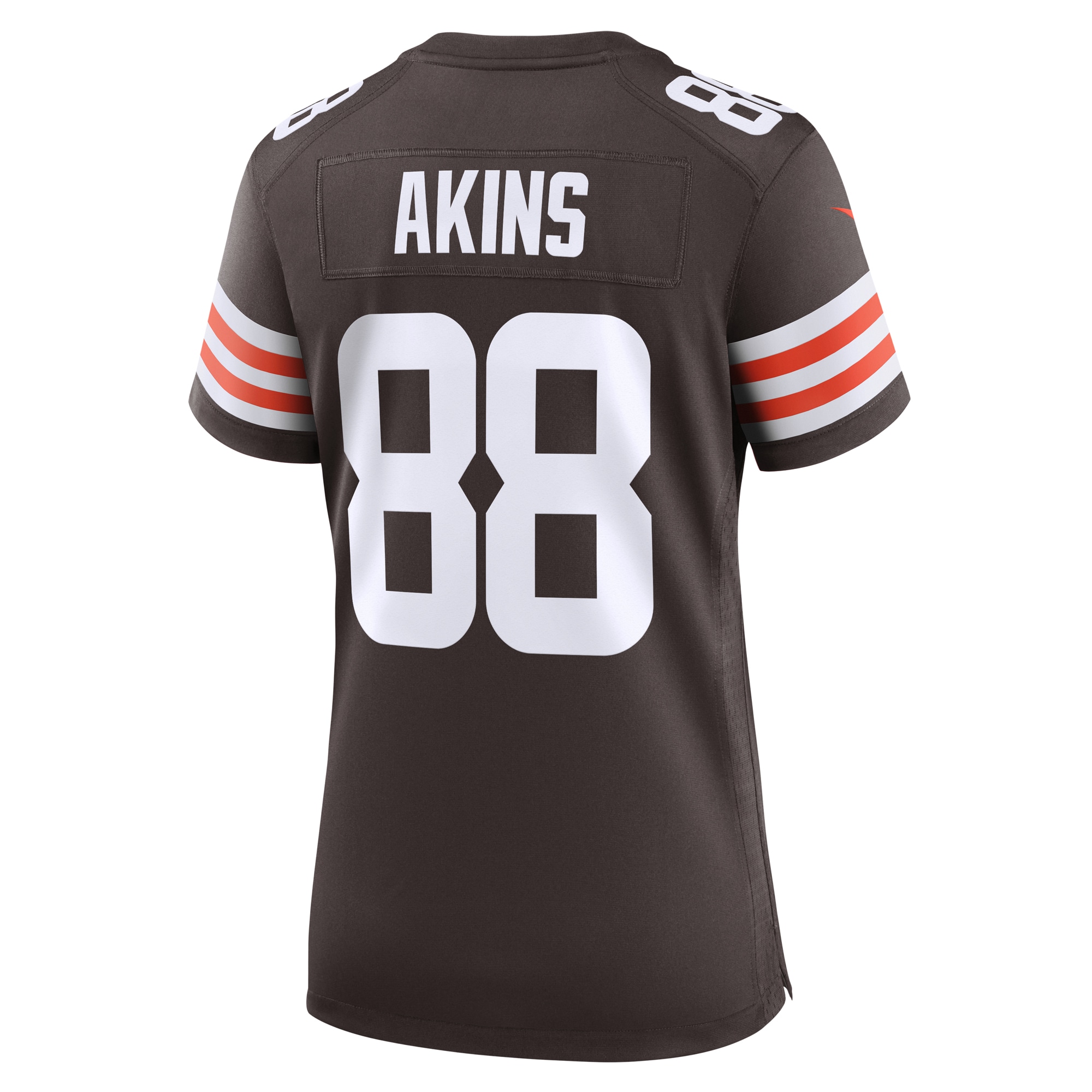 Cleveland Browns Akins Brown Game NFL Jersey Women's