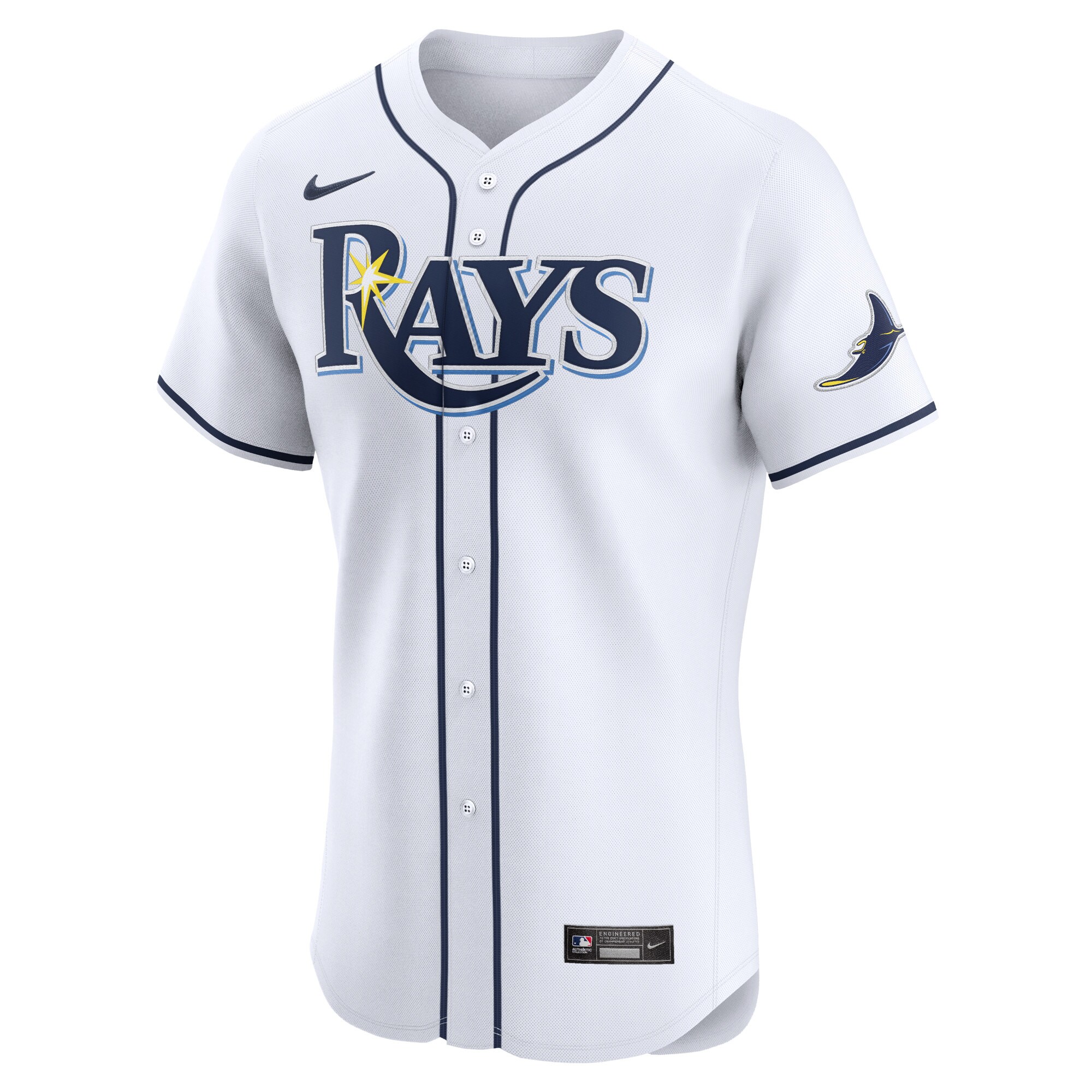 Tampa Bay Rays Yandy Diaz White Home Elite Player MLB Jersey Men's
