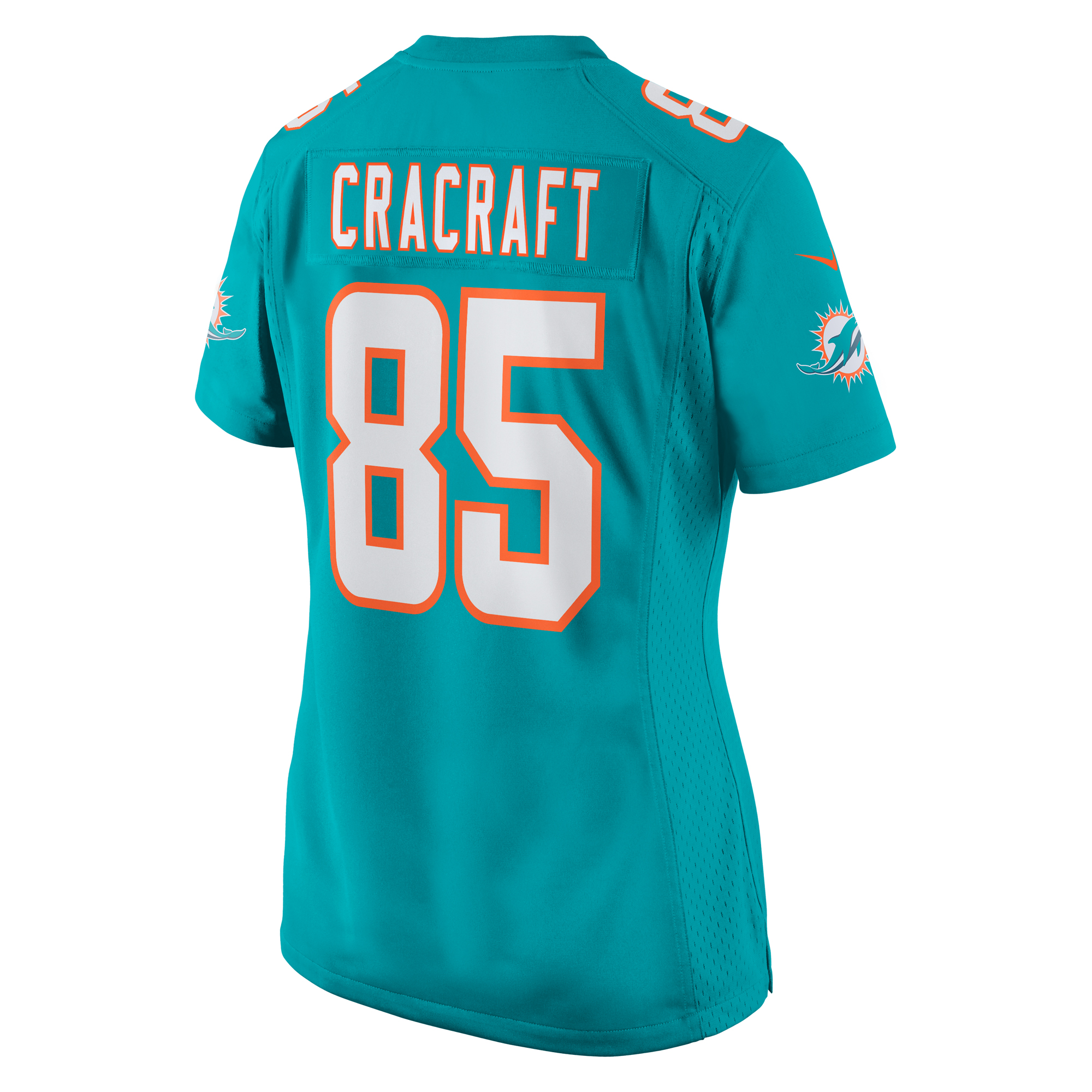 Miami Dolphins River Cracraft Aqua Game Player NFL Jersey Women's