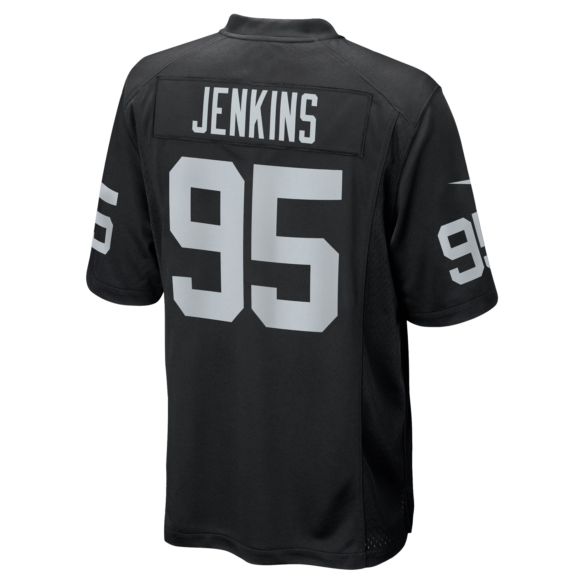 Las Vegas Raiders John Jenkins Black Game NFL Jersey Men's