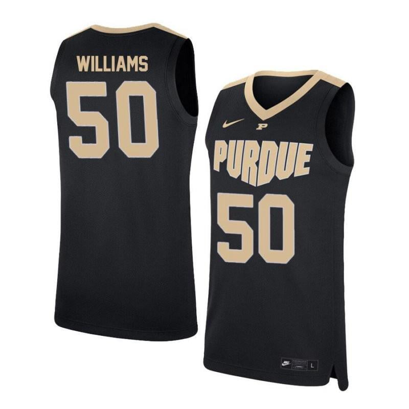 50 Trevion Williams Black Elite Purdue Boilermakers NCAA Jersey Men's