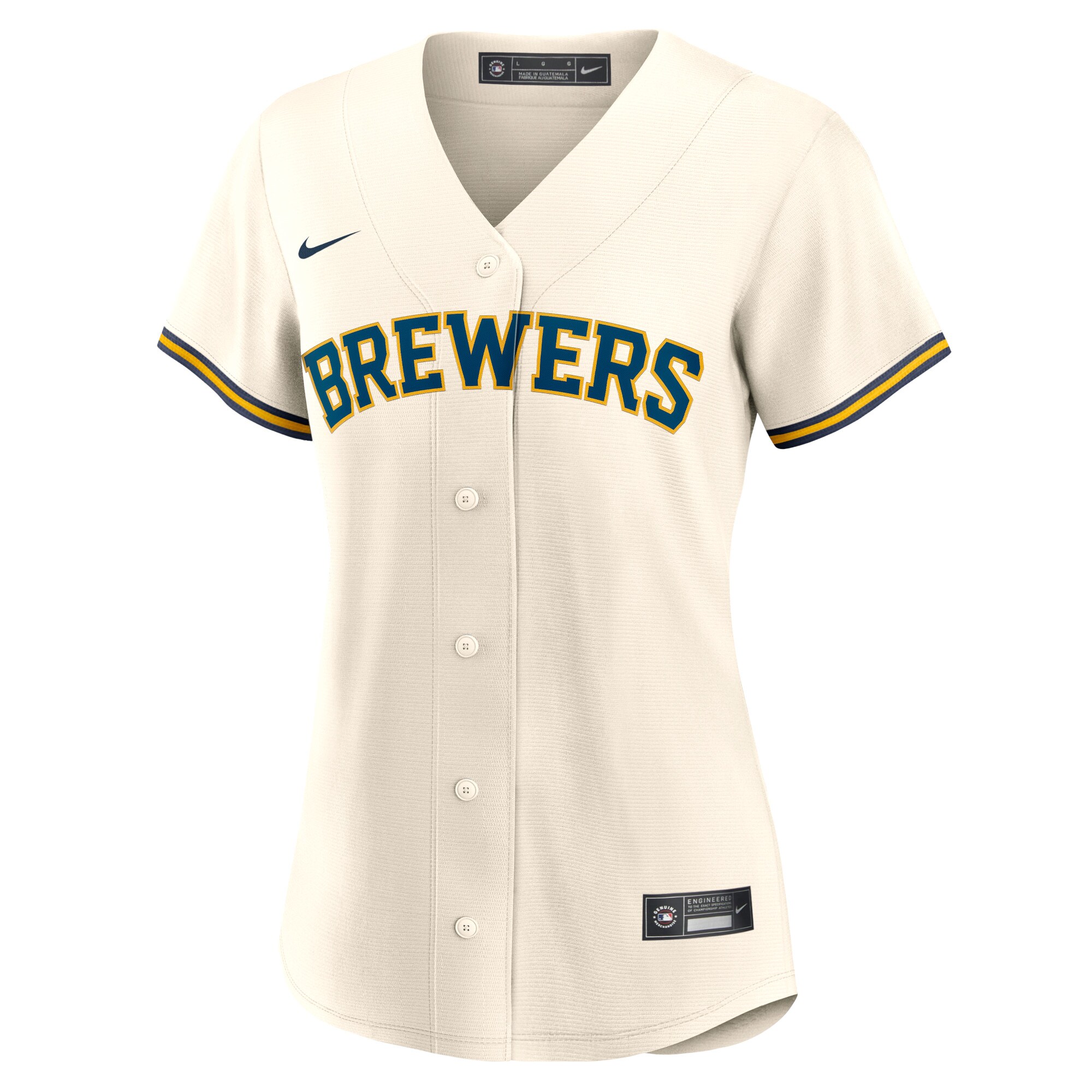Milwaukee Brewers Christian Yelich Cream Home Player MLB Jersey Women's