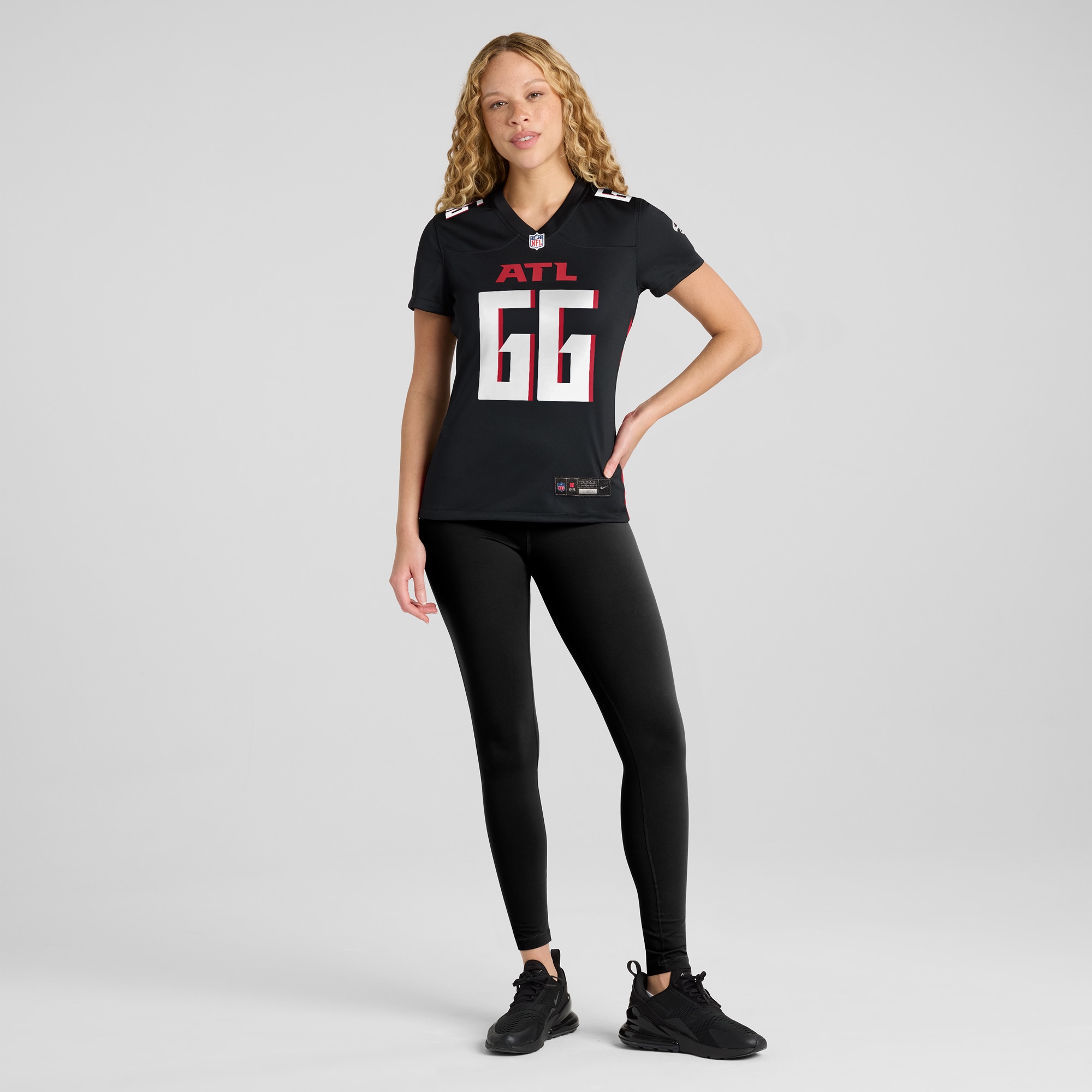 Atlanta Falcons Joshua Miles Black Game NFL Jersey Women's