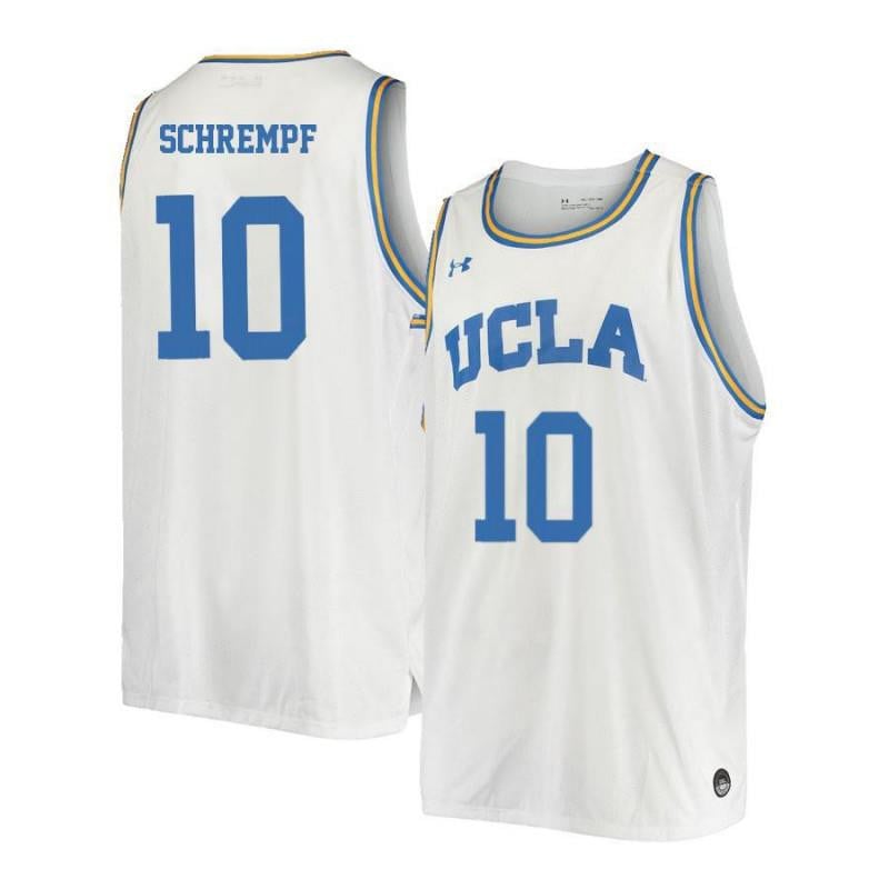 10 Alex Schremp White Retro Elite UCLA Bruins NCAA Jersey Men's