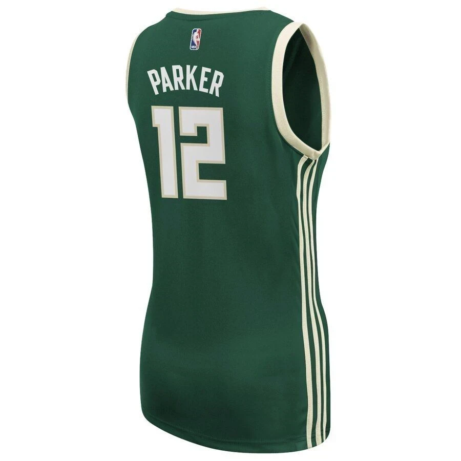 Jabari Parker Milwaukee Bucks Road Green NBA Jersey Women's