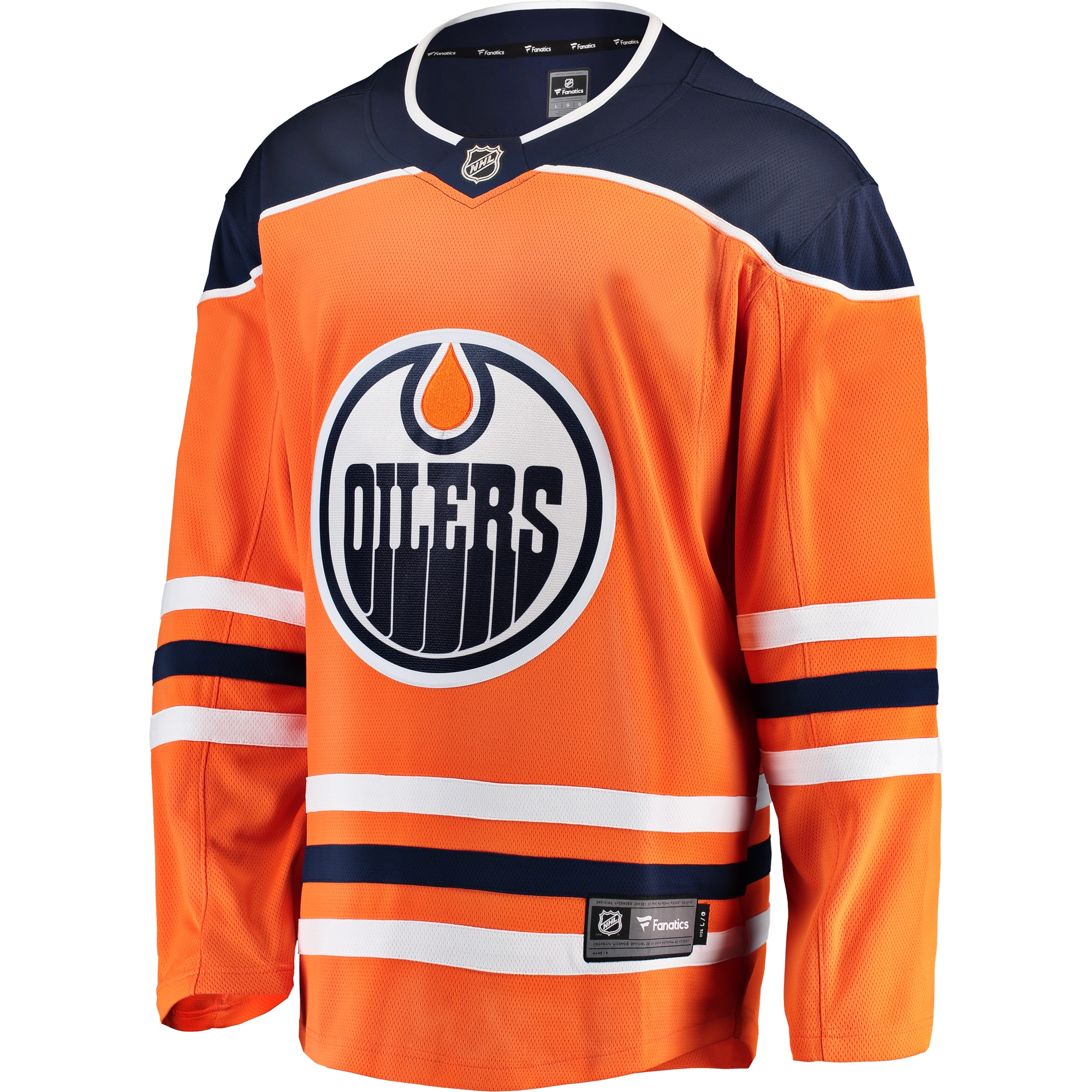Edmonton Oilers Orange Breakaway Home NHL Jersey Men's