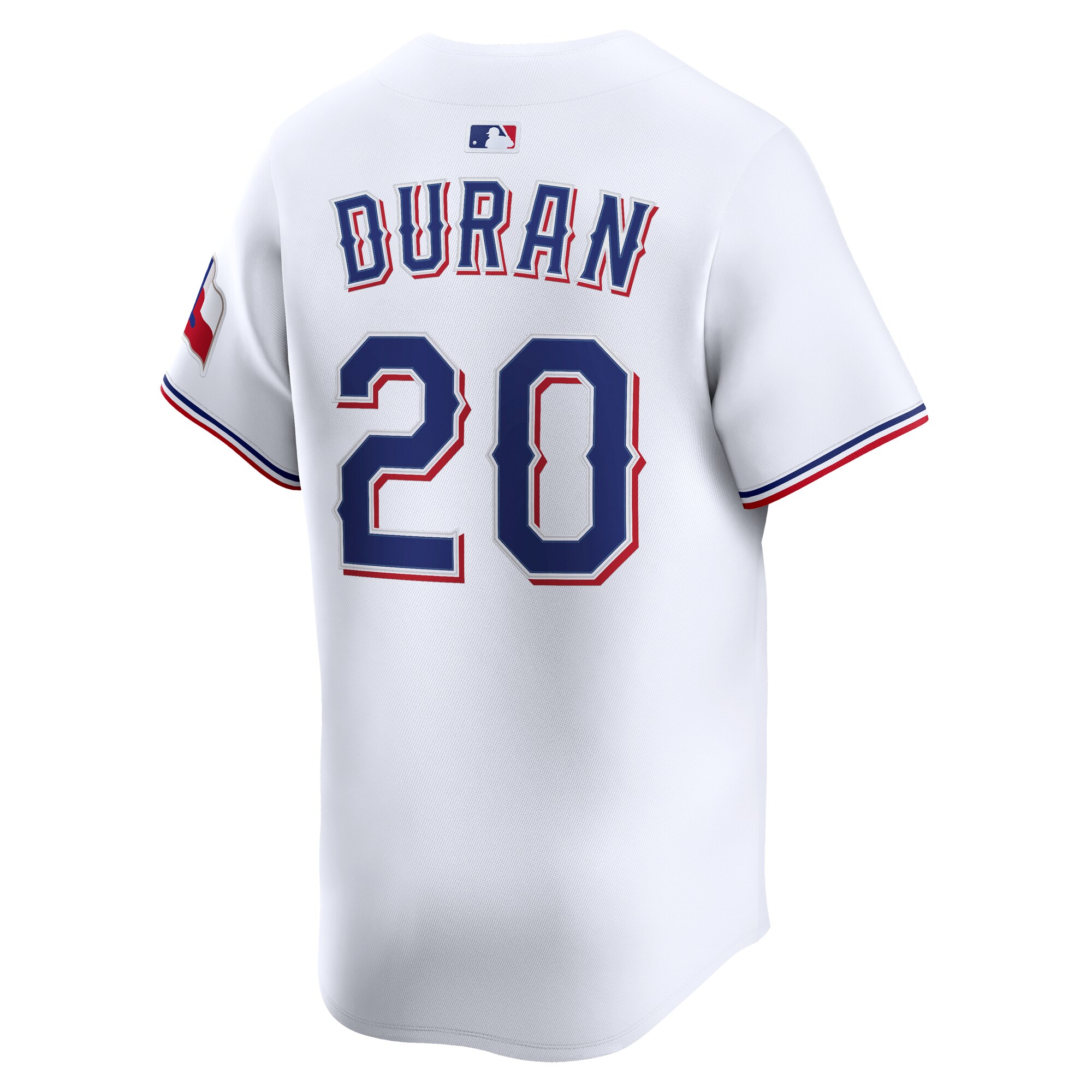 Texas Rangers Ezequiel Duran White Alternate Limited Player MLB Jersey Men's