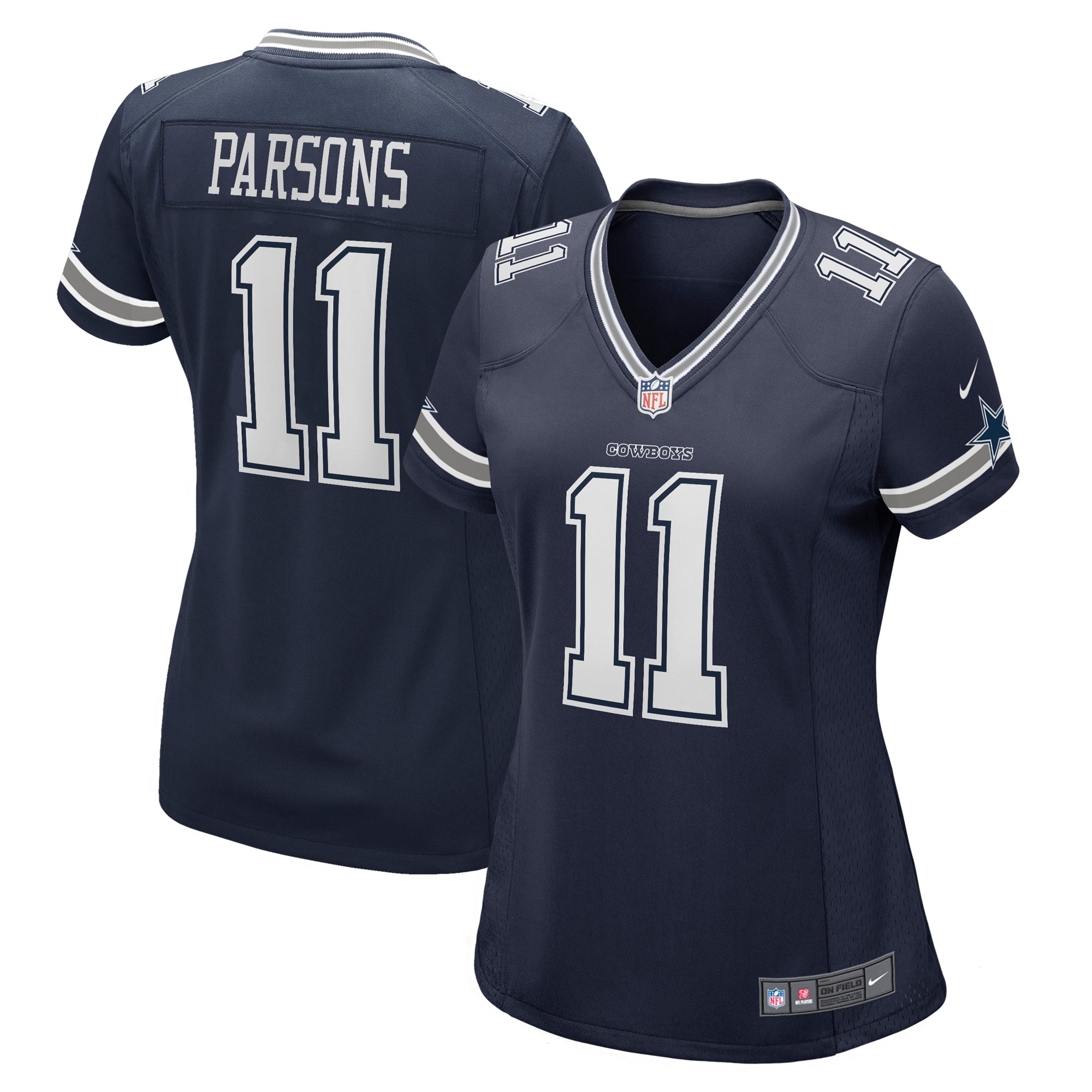 Dallas Cowboys Micah Parsons Navy Game NFL Jersey Women's
