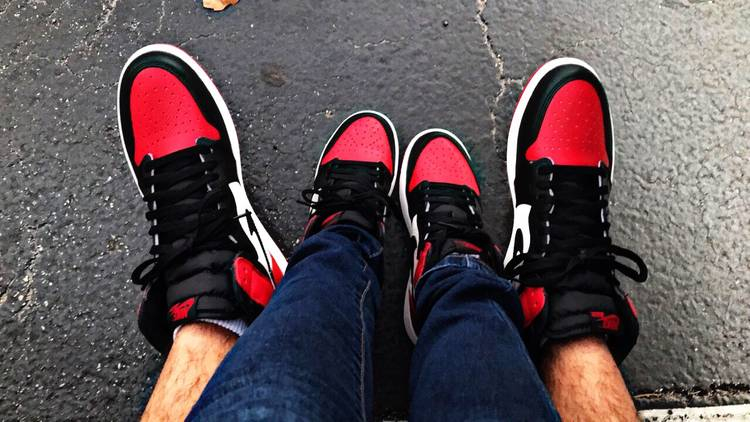 Air Jordan 1 Retro High OG Bred Toe 555088-610