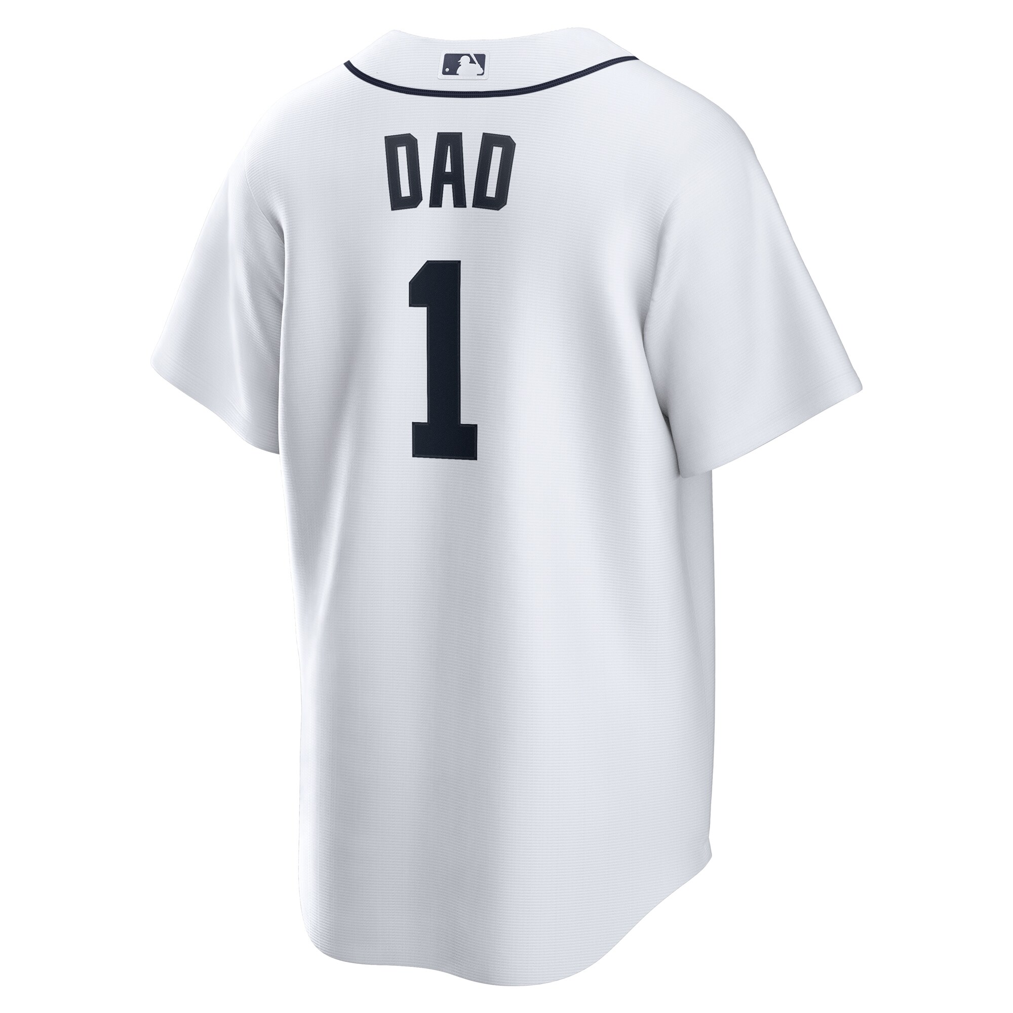 Detroit Tigers White #1 Dad Home MLB Jersey Men's