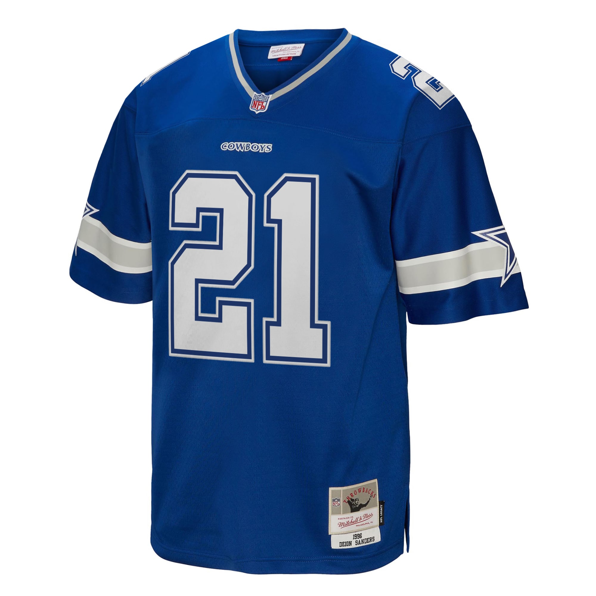 Dallas Cowboys Deion Sanders Mitchell Ness Navy Legacy NFL Jersey Men's