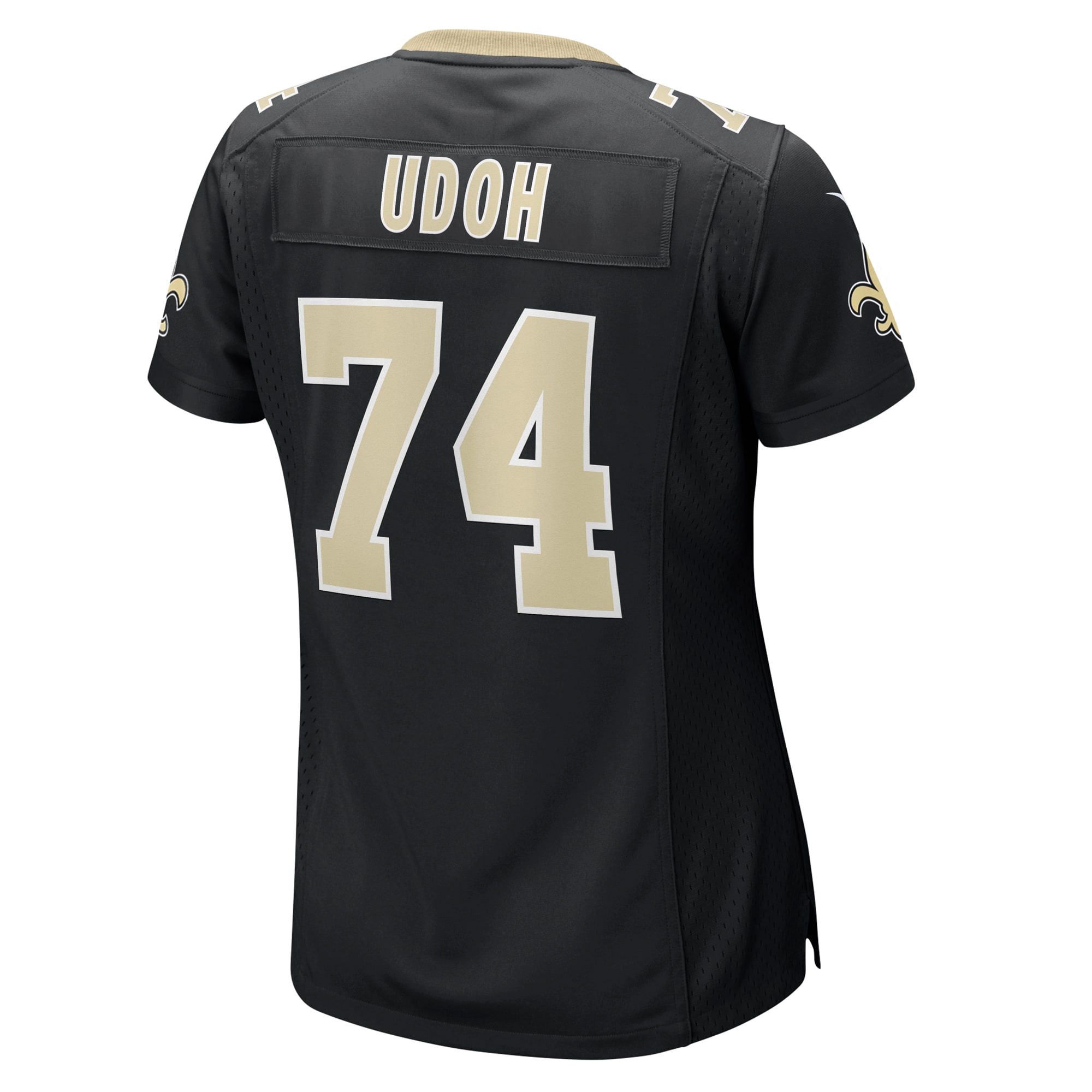 New Orleans Saints Olisaemeka Udoh Black Game NFL Jersey Women's