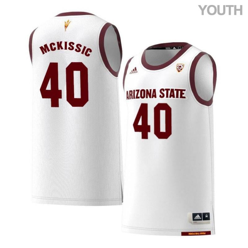 40 Shaquielle McKissi White Retro Arizona State Sun Devils NCAA Jersey Youth