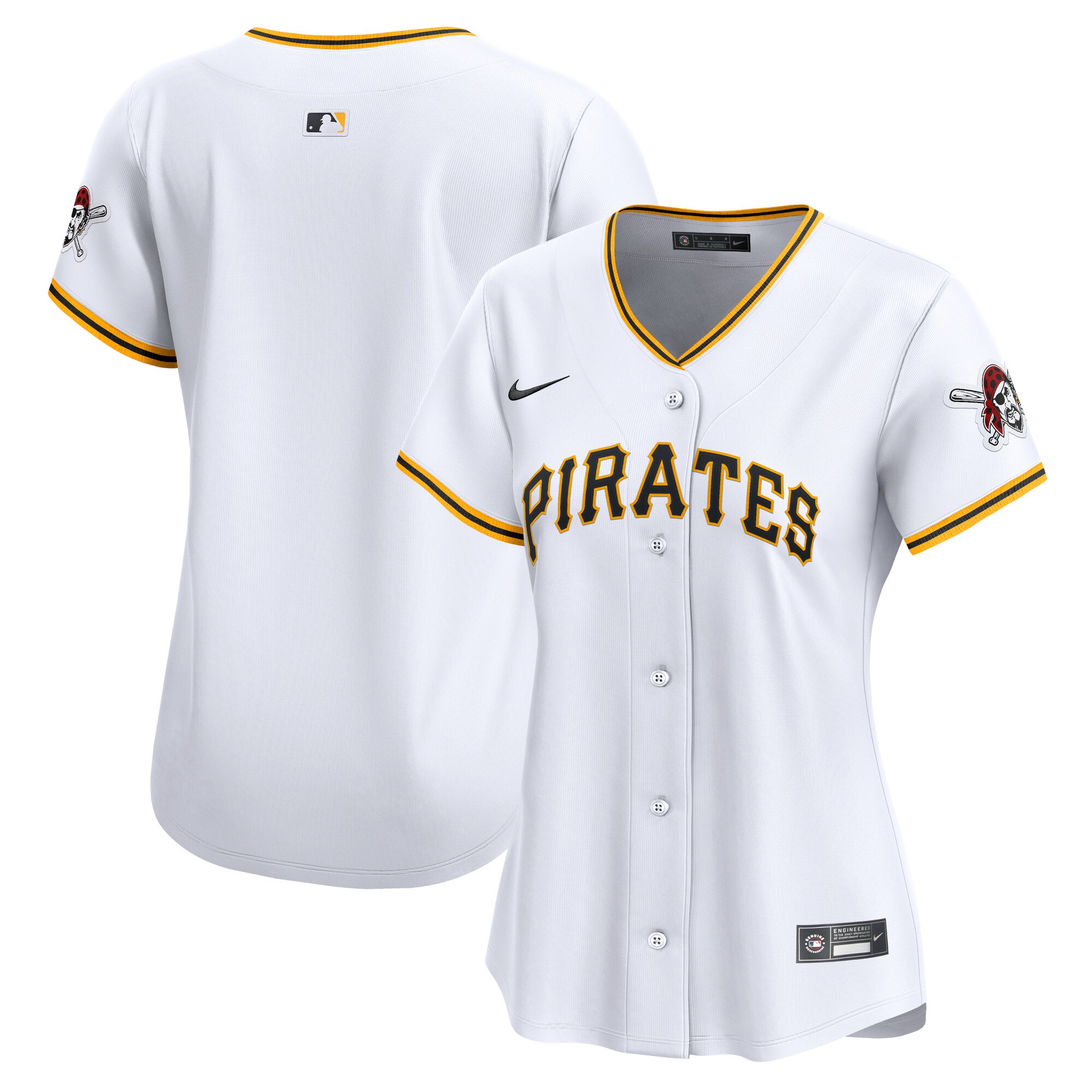 Pittsburgh Pirates White Home Limited MLB Jersey Women's