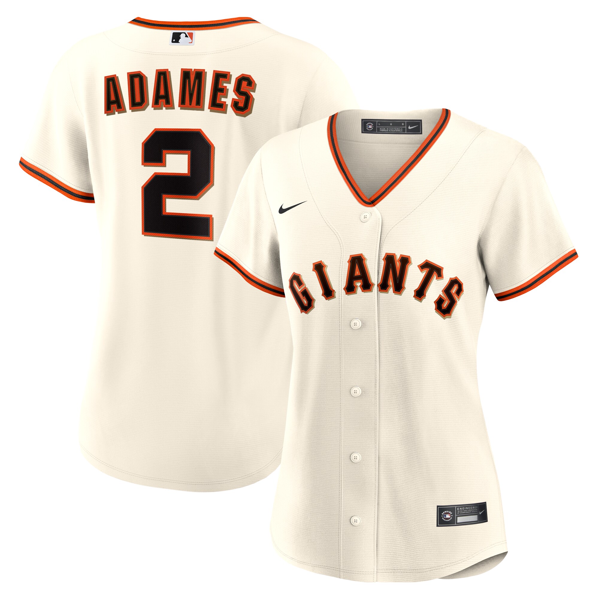 San Francisco Giants Willy Adames Cream Home MLB Jersey Women's