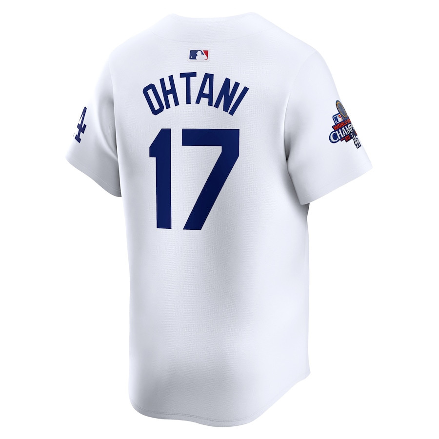 Shohei Ohtani 17 Los Angeles Dodgers 2024 World Series Champions Home Limited Player White MLB Jersey Men's