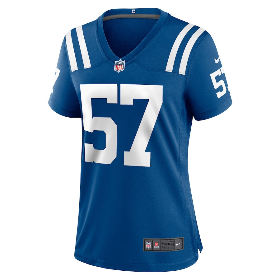 JoJo Domann 57 Indianapolis Colts Game Royal NFL Jersey Women's