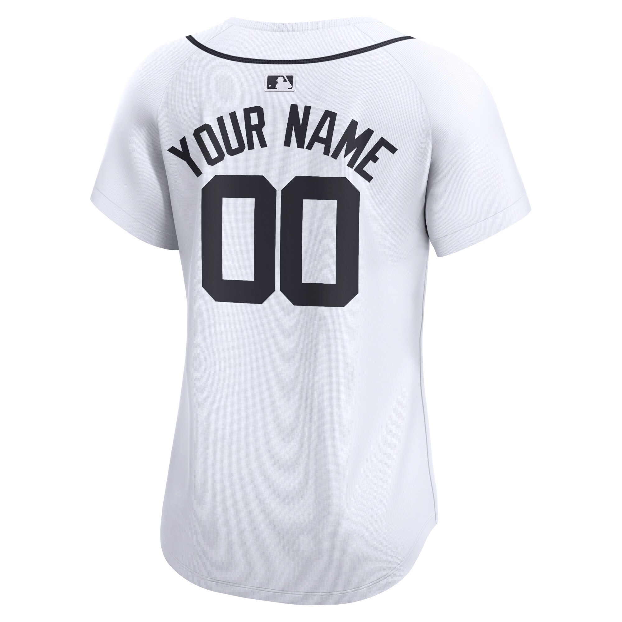 Detroit Tigers White Home Limited Custom MLB Jersey Women's