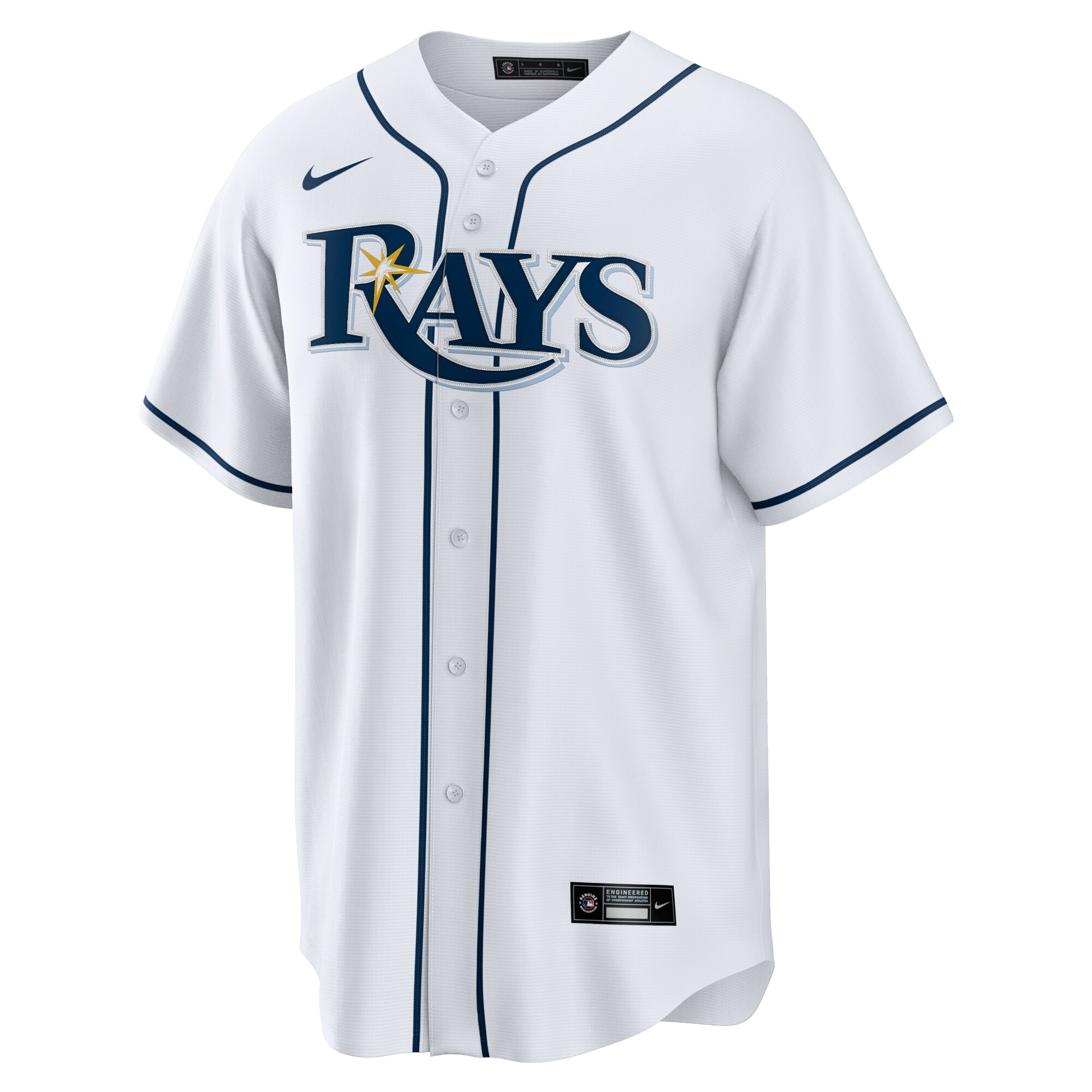 Tampa Bay Rays White Home Team MLB Jersey Men's
