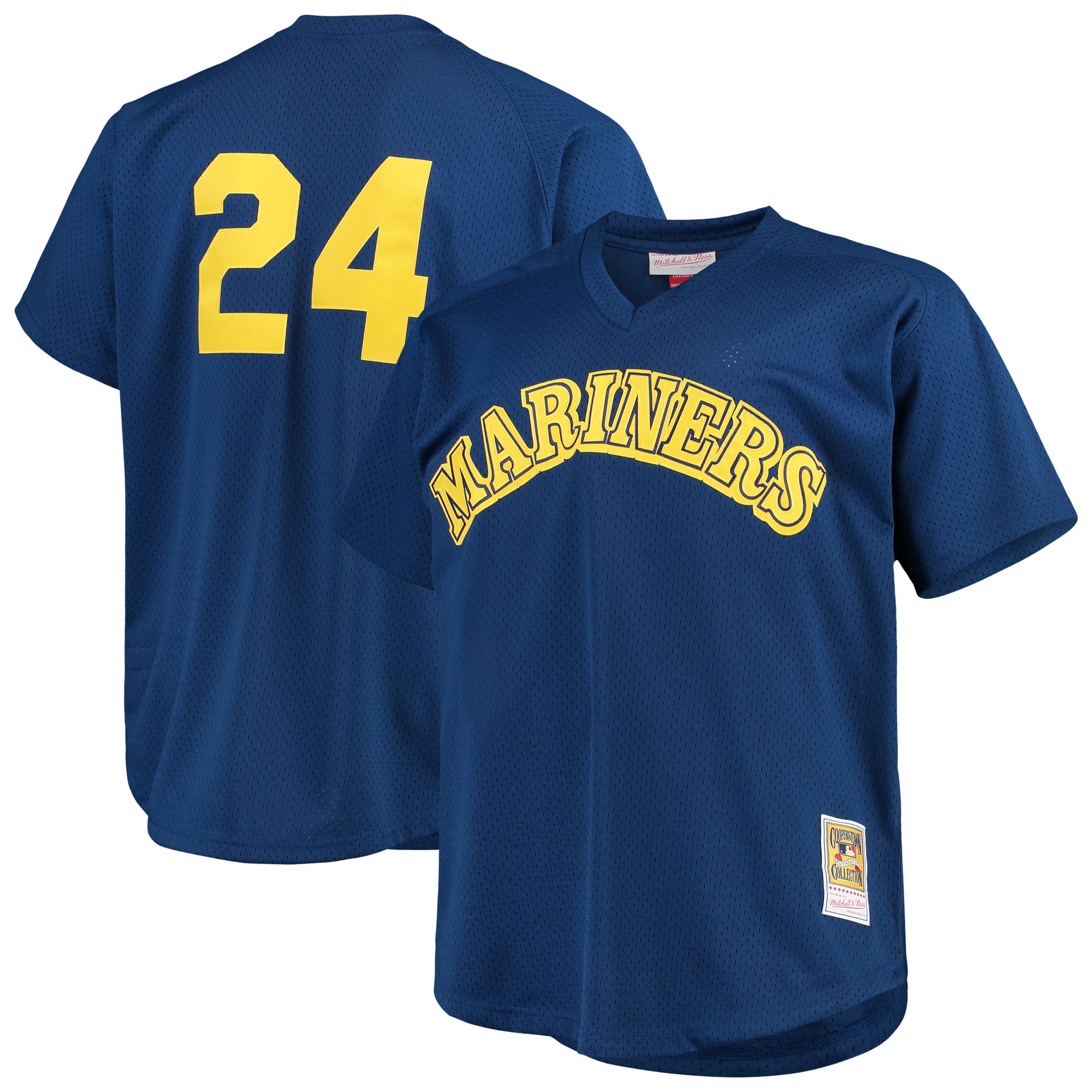 Seattle Mariners Ken Griffey Jr. Mitchell Ness Royal Big Tall Cooperstown Collection Mesh Batting Practice MLB Jersey Men's